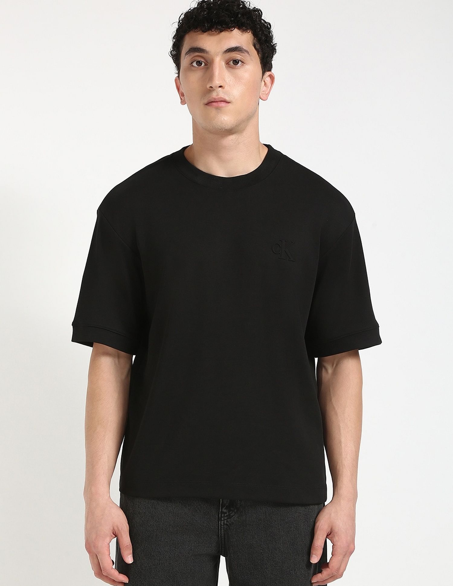 Calvin Klein Jeans Mens Relaxed Fit Logo T-Shirt