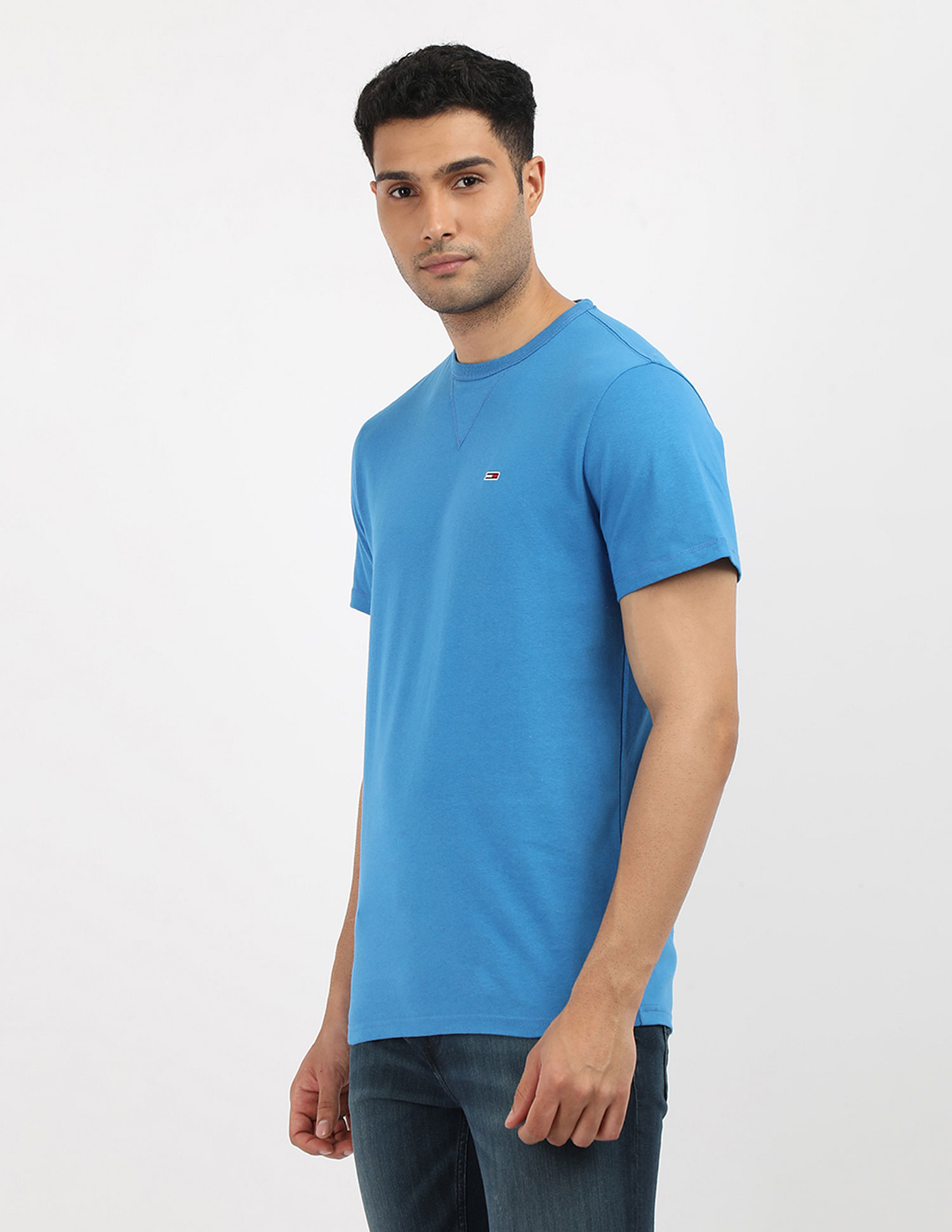Tommy Hilfiger Slim Fit Solid Cotton T-Shirt