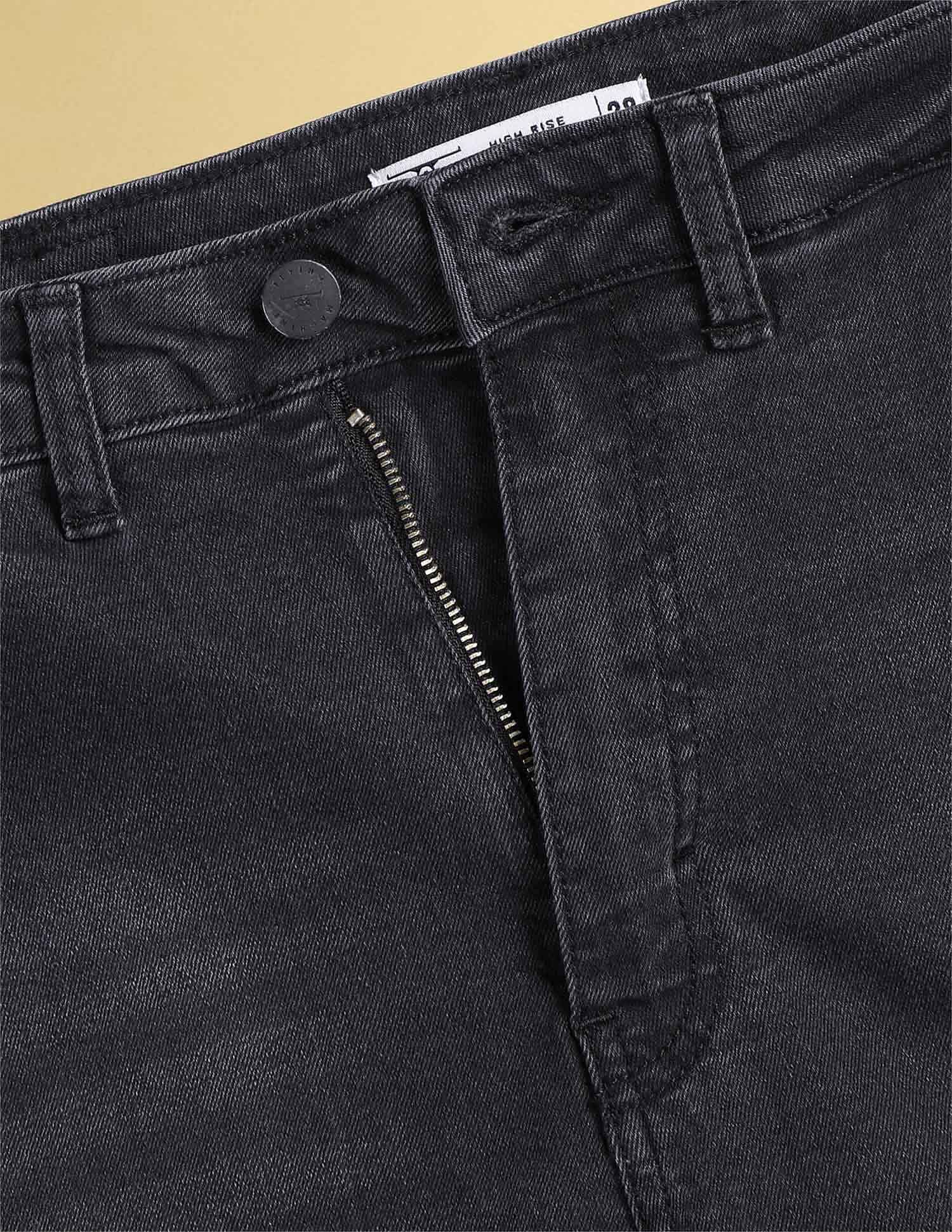 Flying Machine Women K-Street X Wide Leg Fit Cross Pocket Jeans