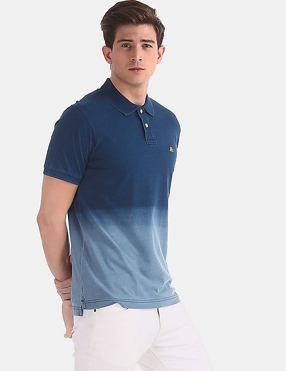 ombre polo shirt