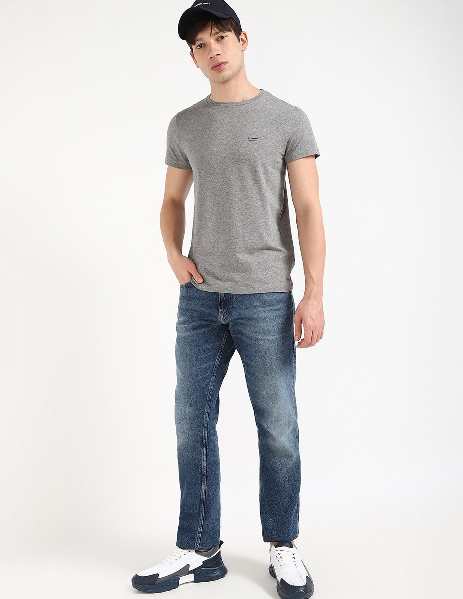 Calvin Klein Jeans Mens Slim All-Over Printed T-Shirt