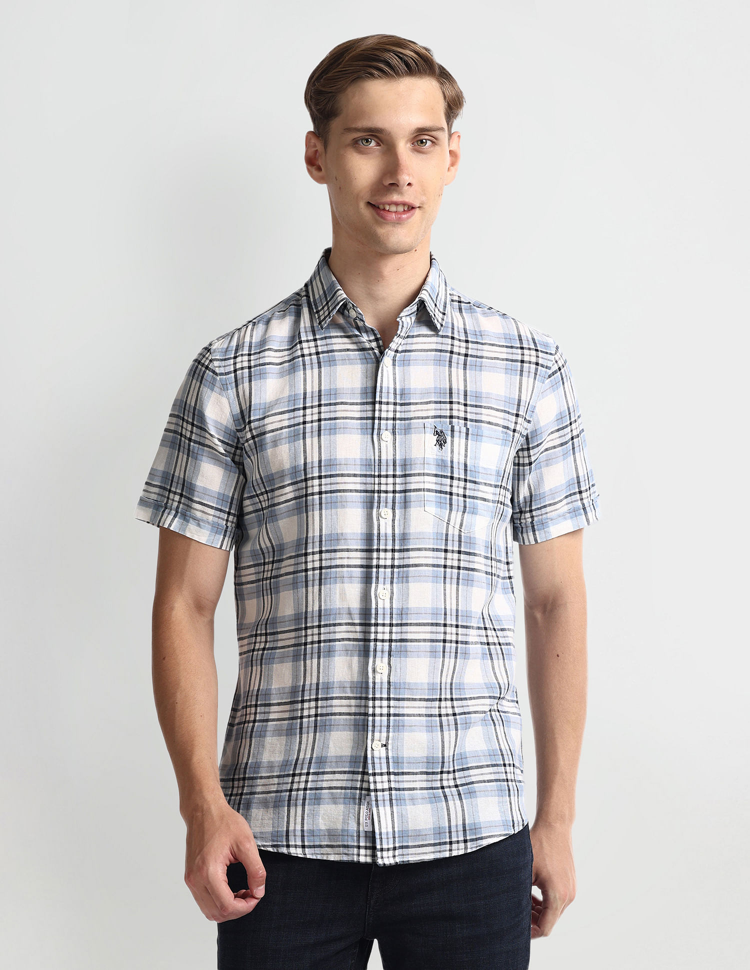 U.S. Polo Assn. Tartan Check Tailored Fit Shirt
