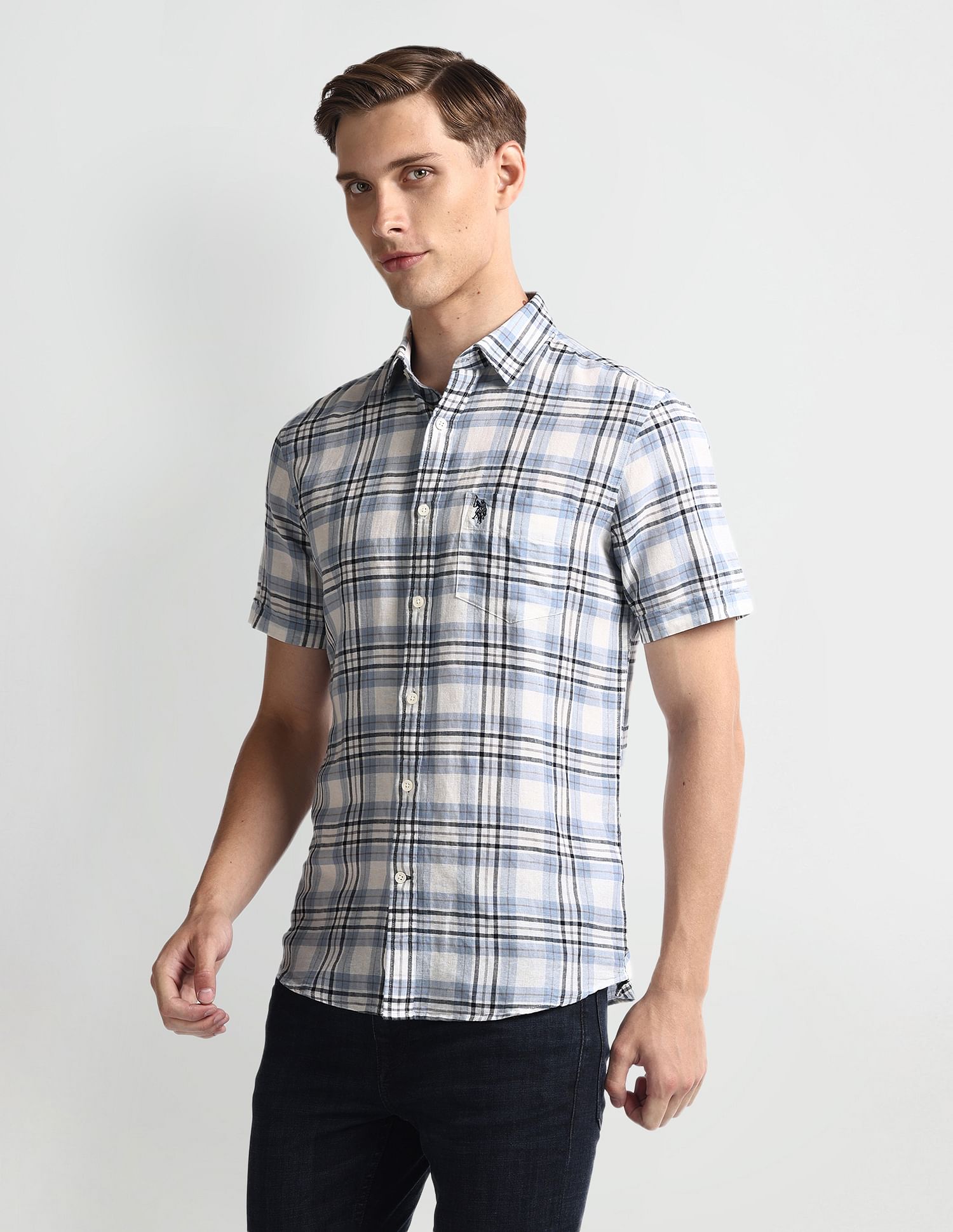 U.S. Polo Assn. Tartan Check Tailored Fit Shirt