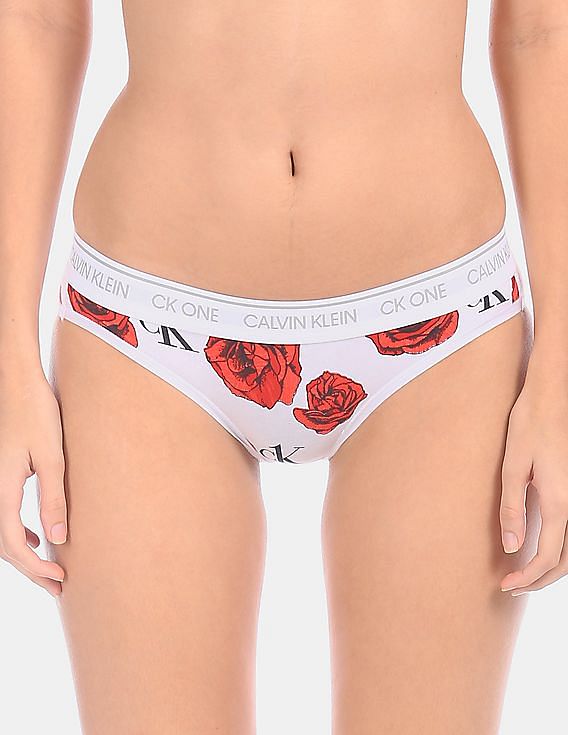 Buy Calvin Klein Underwear Women White And Red Allover Floral