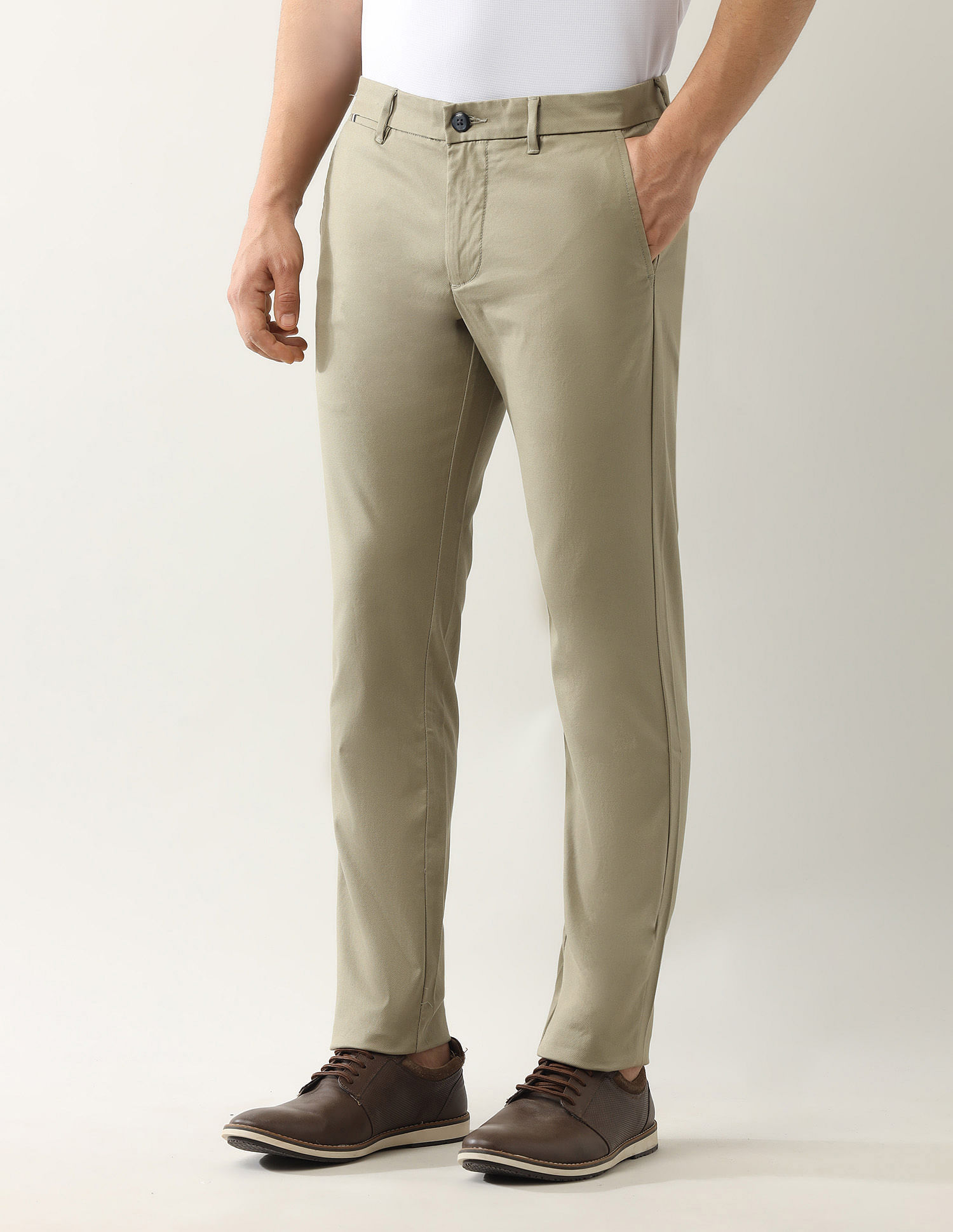 Arrow Sport Solid Autopress Flx Trousers