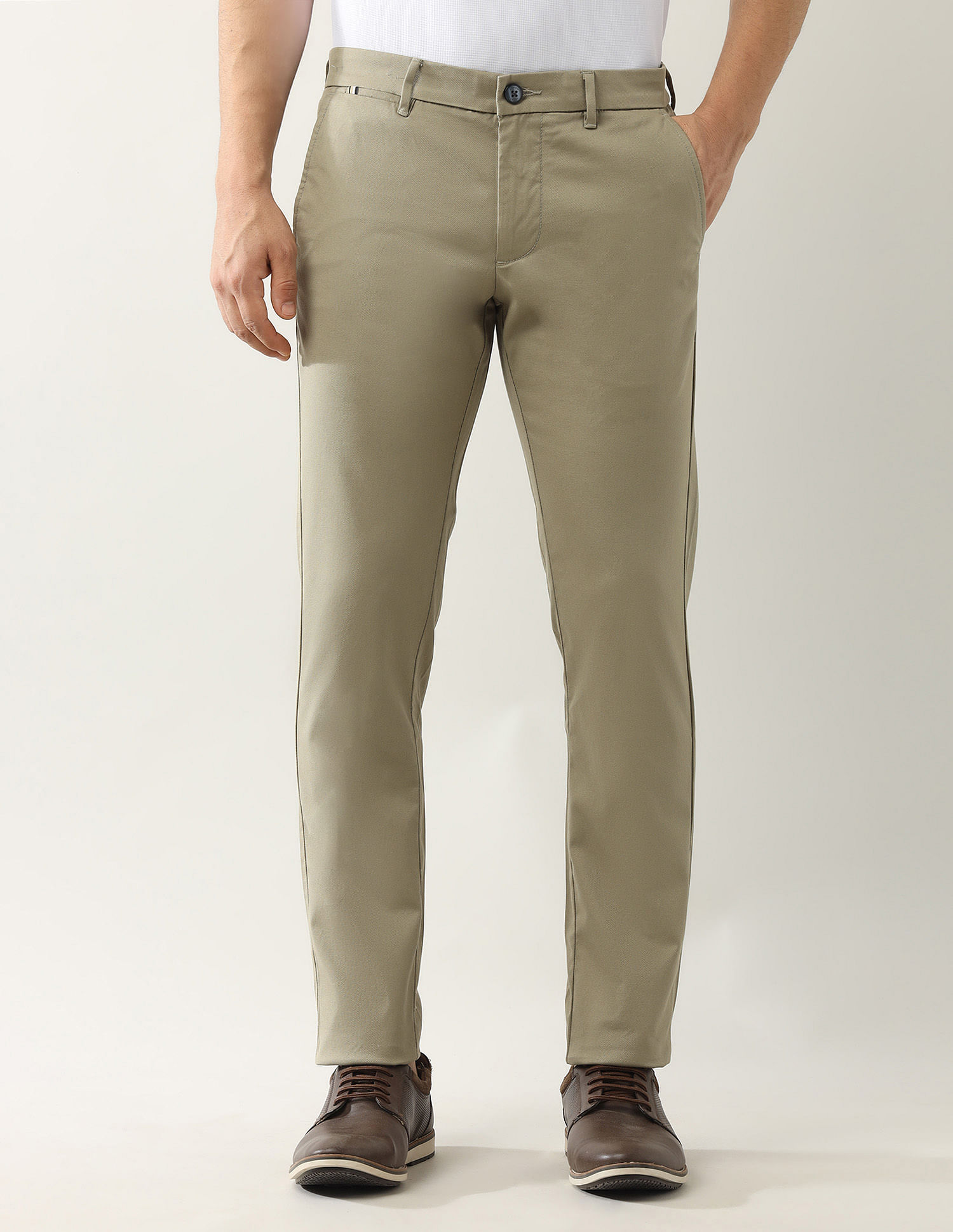 Arrow Sport Solid Autopress Flx Trousers