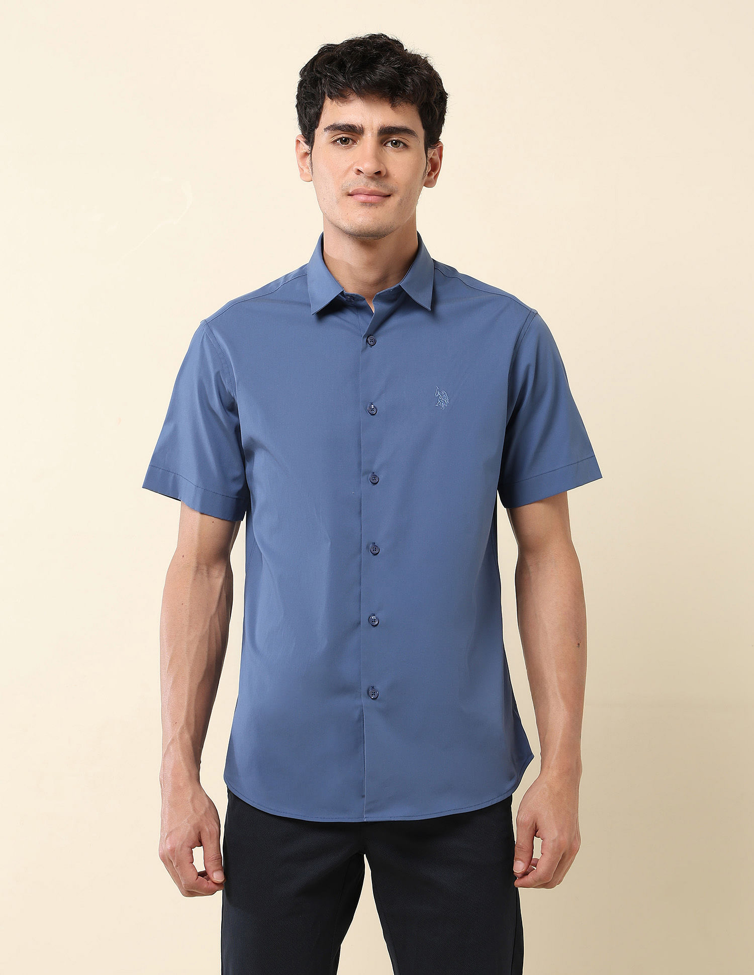 U.S. Polo Assn. Tailored Fit Solid Shirt