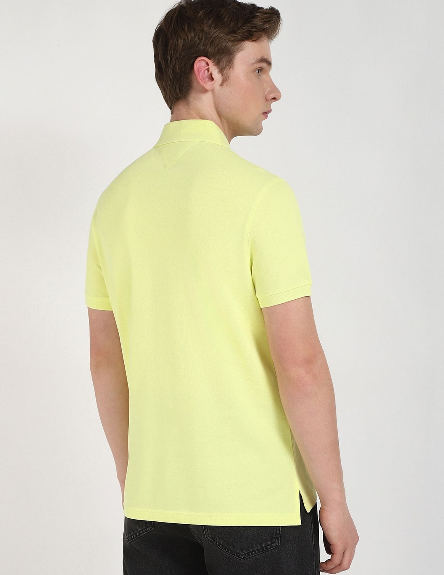 Tommy Hilfiger Solid Regular-Fit Cotton Polo Shirt