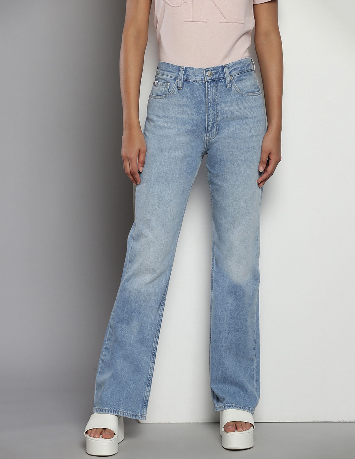Calvin Klein Recycled Cotton Bootcut Jeans