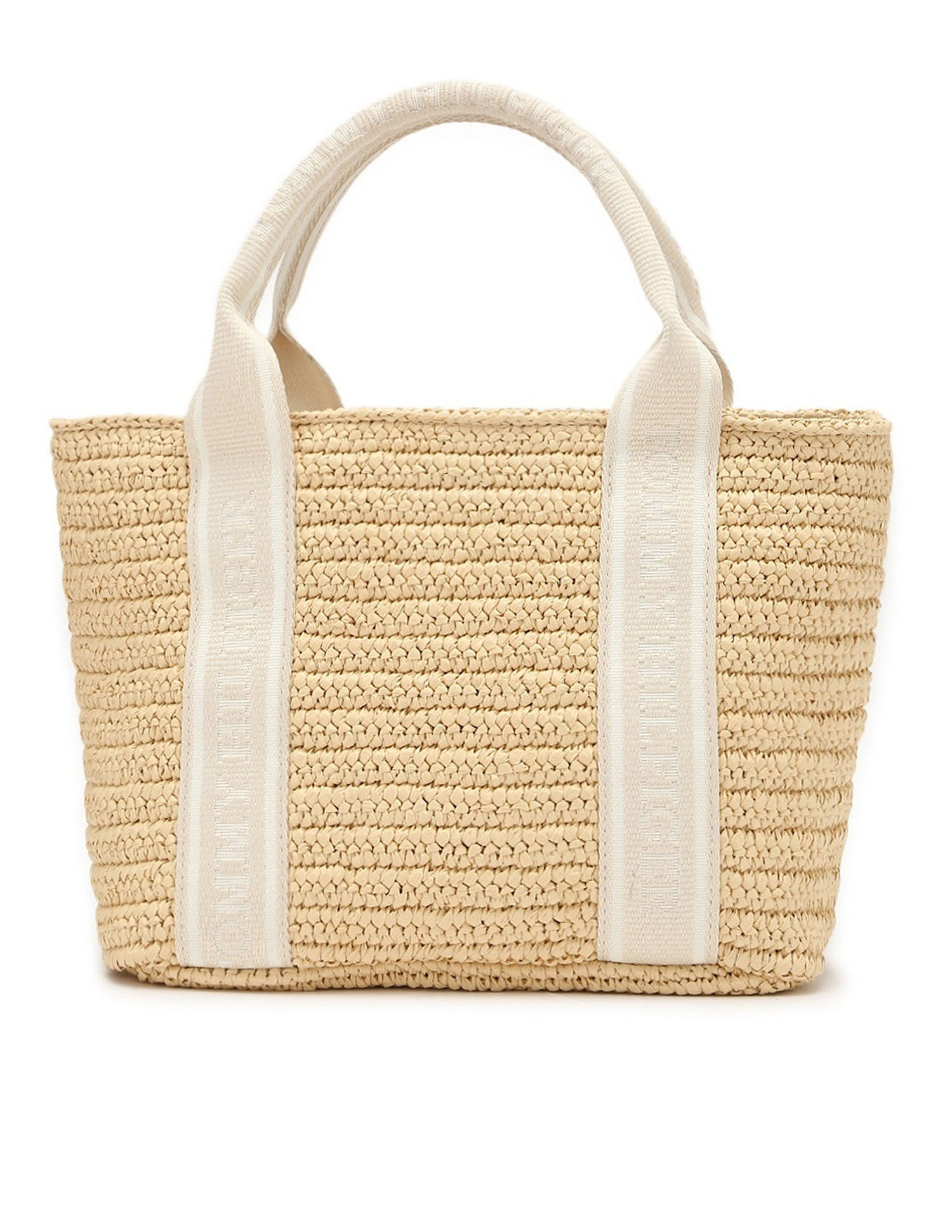 Tommy Hilfiger Crochet Beige Polypropylene Handbags