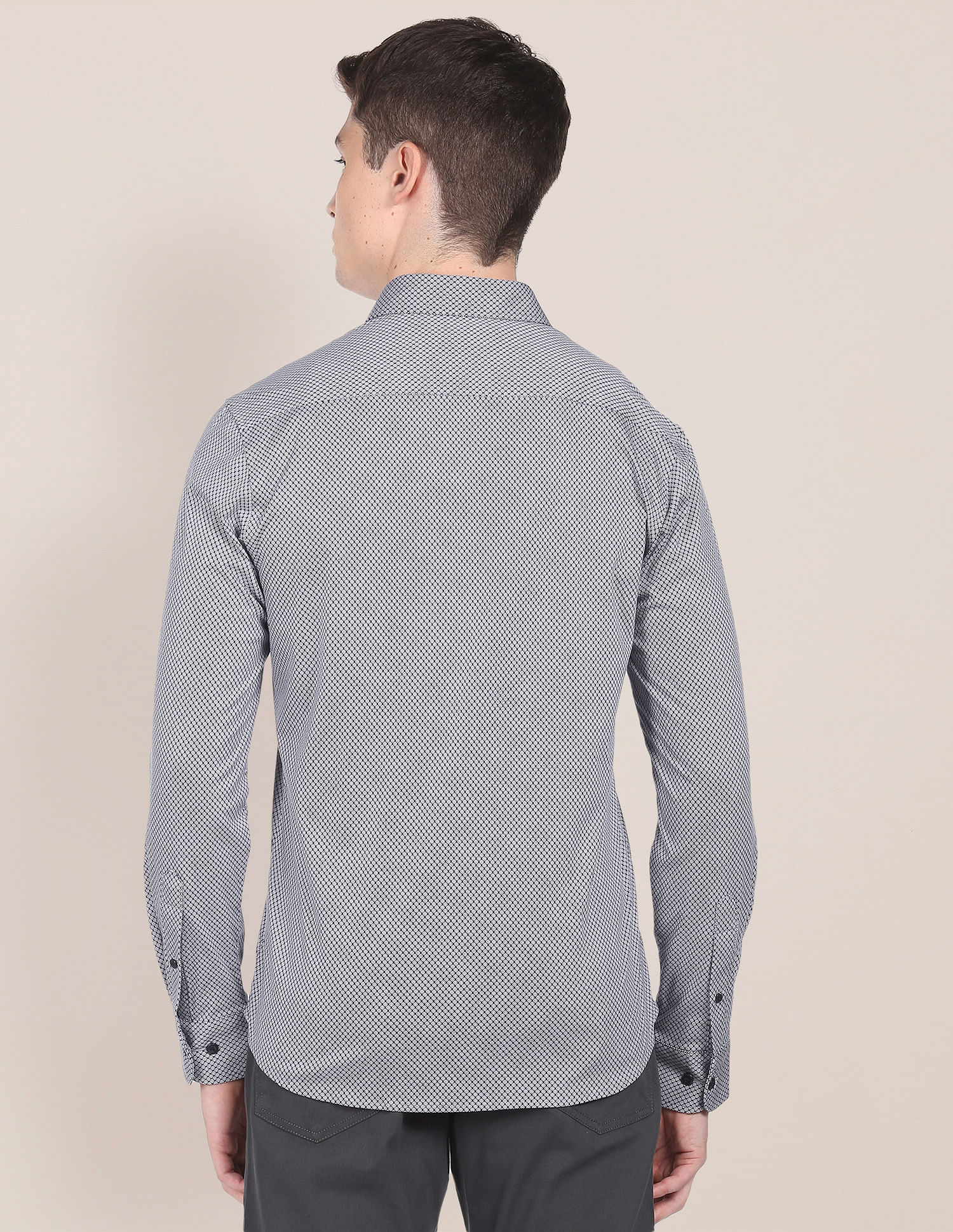 U.S. Polo Assn. Geometric Cotton Knit Casual Shirt