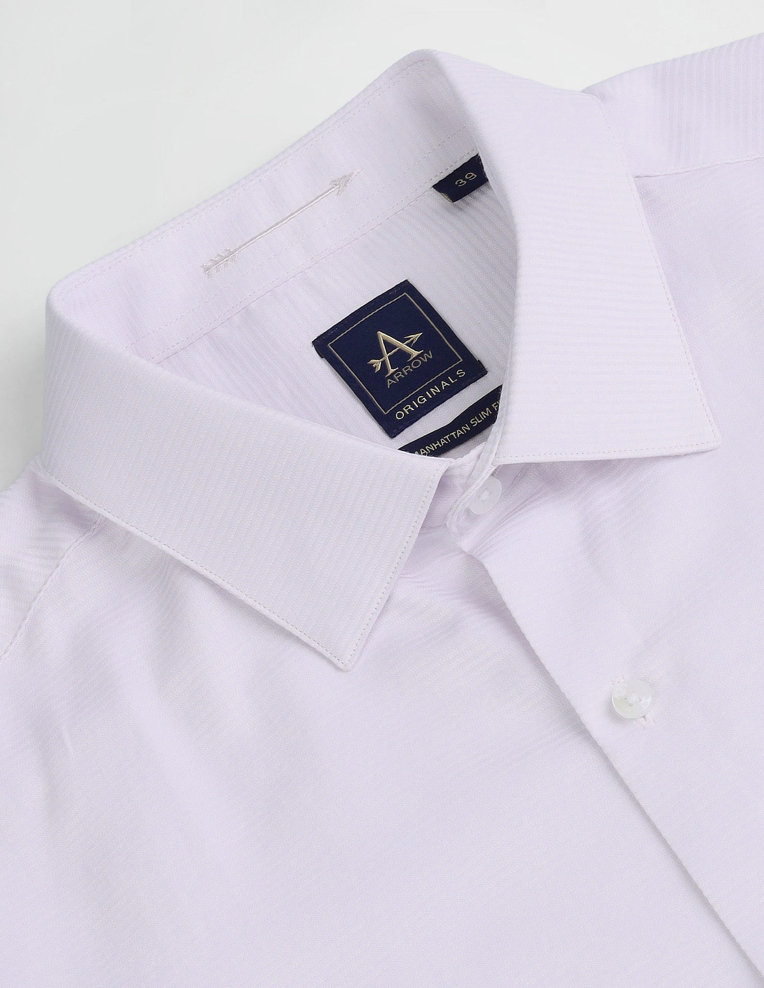 Arrow Horizontal Stripe Slim Fit Shirt