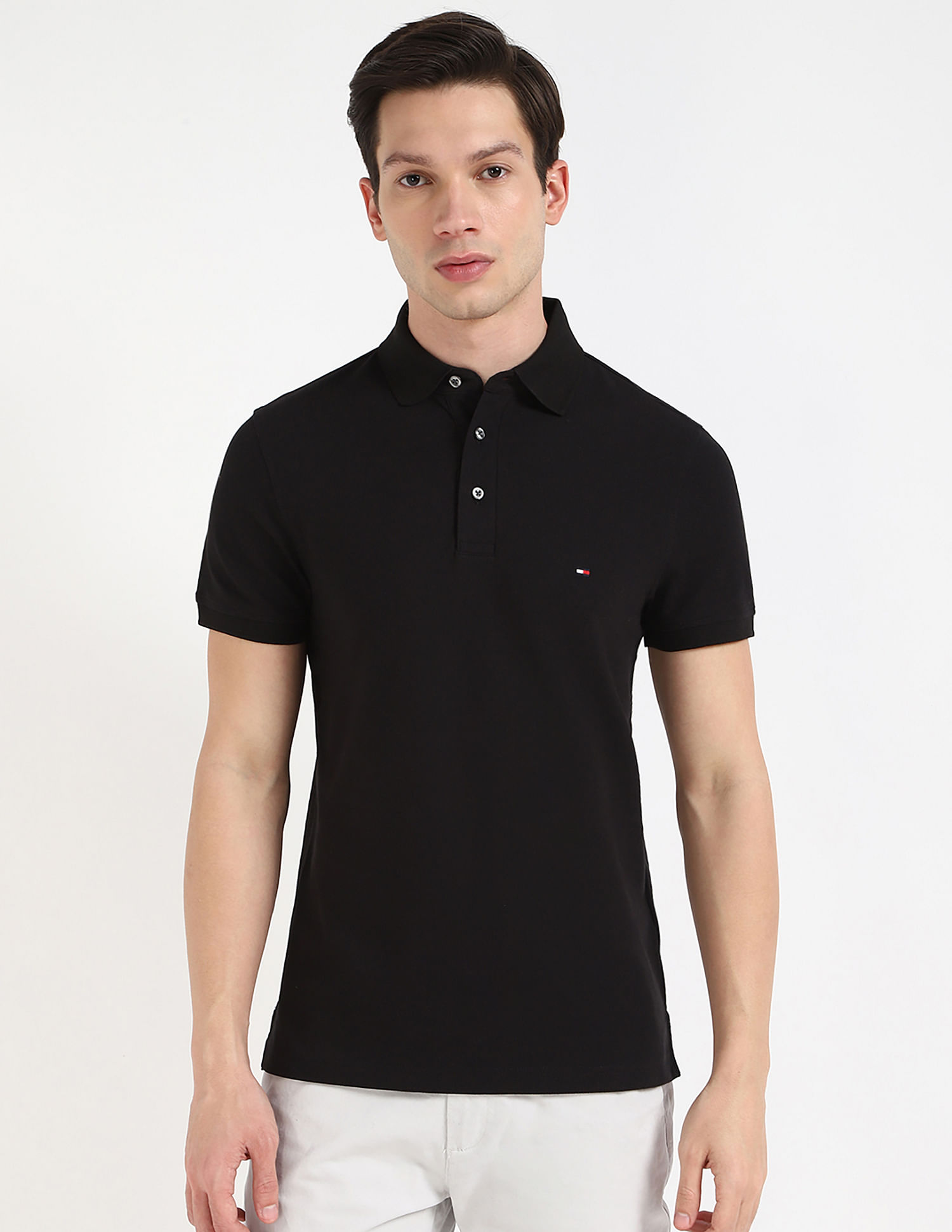 Tommy Hilfiger Solid Slim Fit POLO