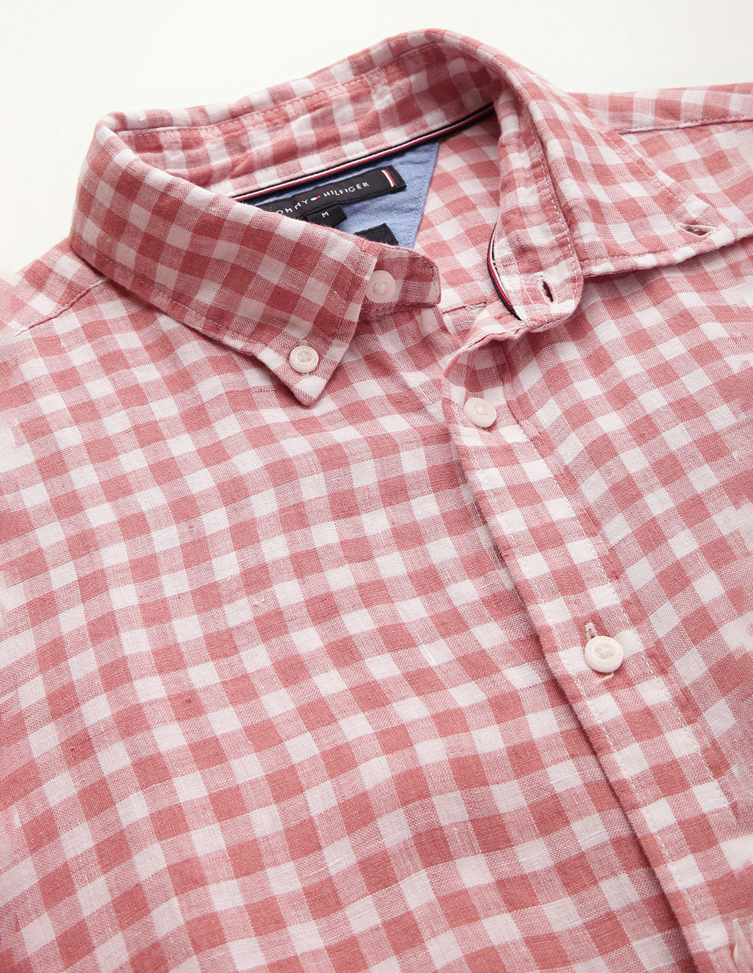 Tommy Hilfiger Linen Gingham Check Shirt