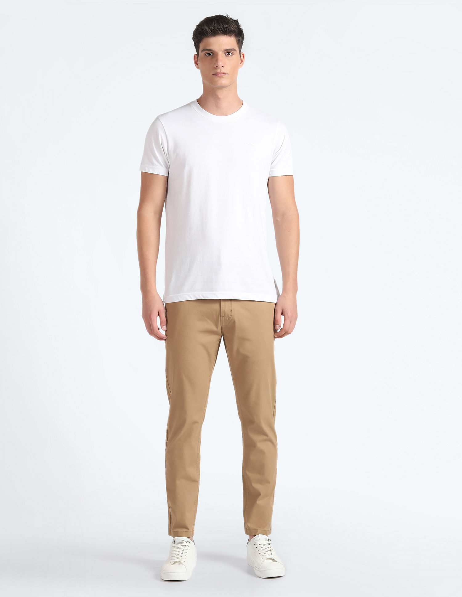 Flying Machine Twill Solid Trousers