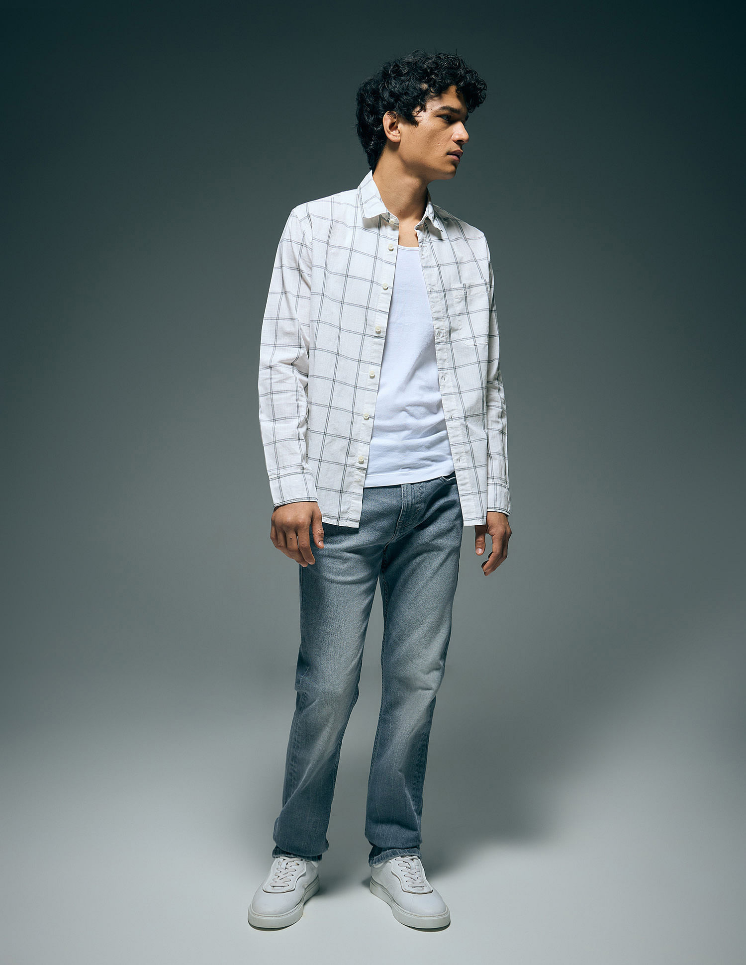 Flying Machine Slim Fit Essentials Shirt
