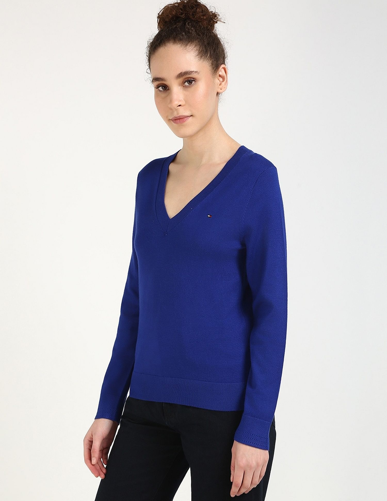 Tommy Hilfiger Regular-Fit Viscose V-Neck Sweater