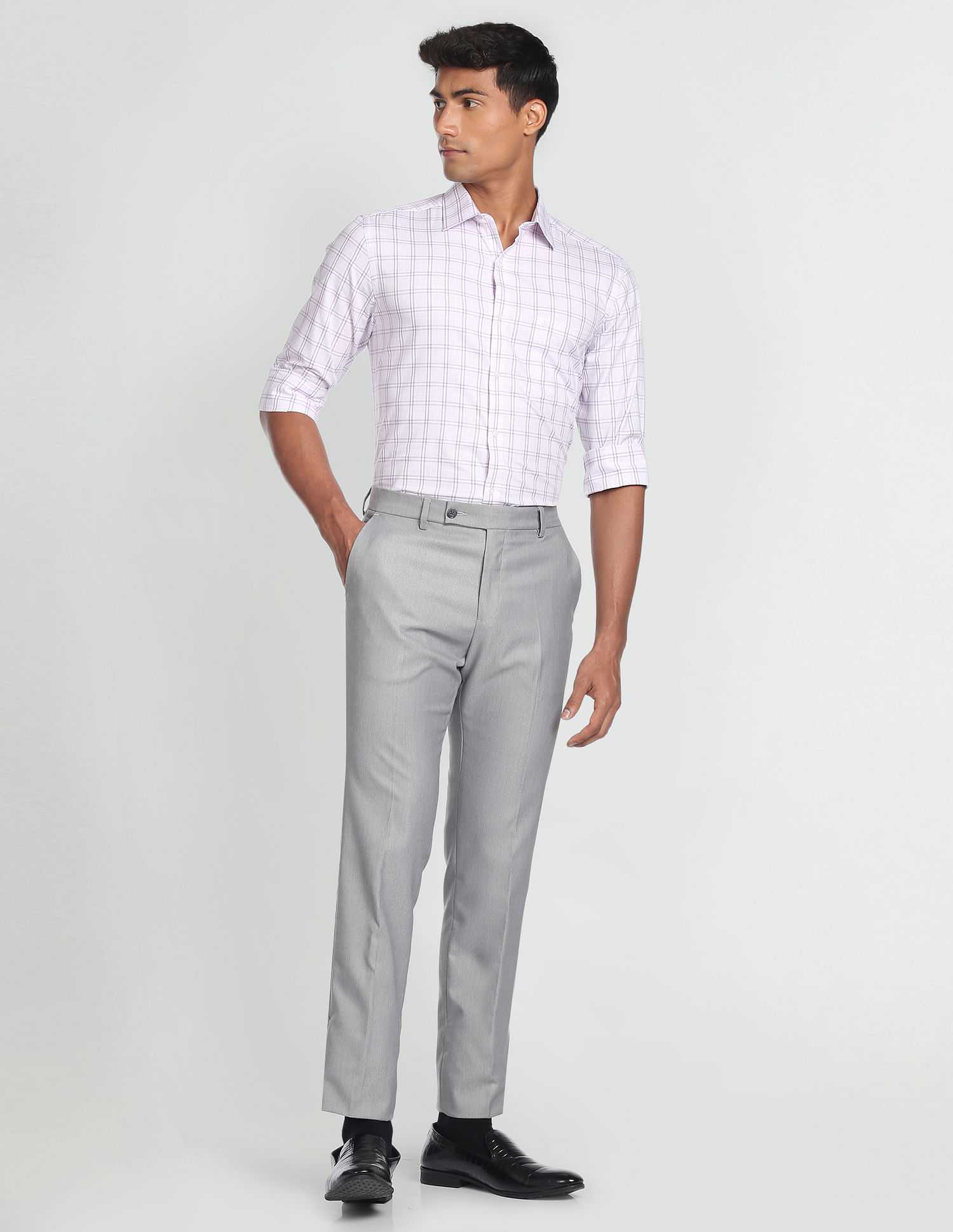 Arrow Tartan Check Twill Formal Shirt