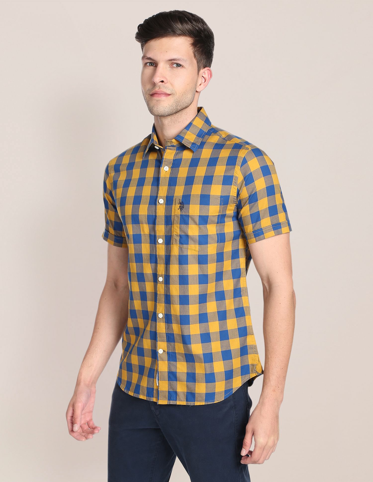 U.S. Polo Assn. Buffalo Check Twill Casual Shirt