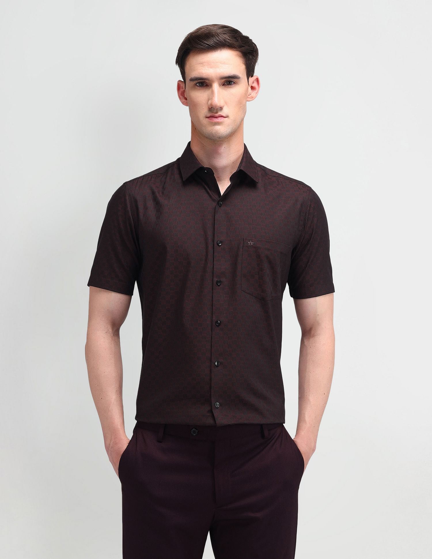Arrow Liberty Classic Fit Textured Shirt