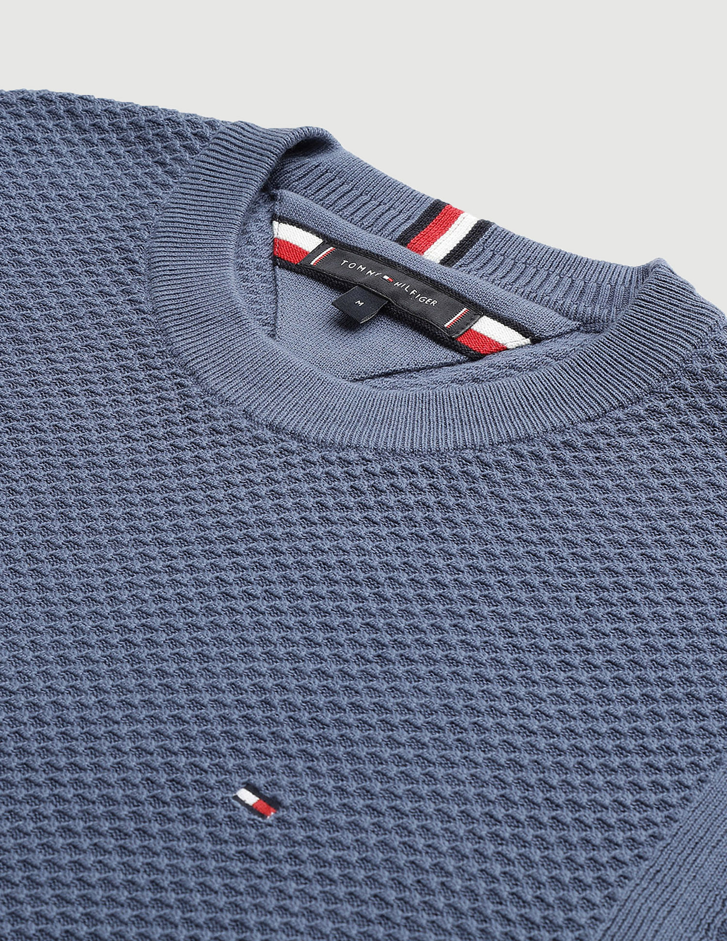 Tommy Hilfiger Oval Structure Crew Neck Sweater