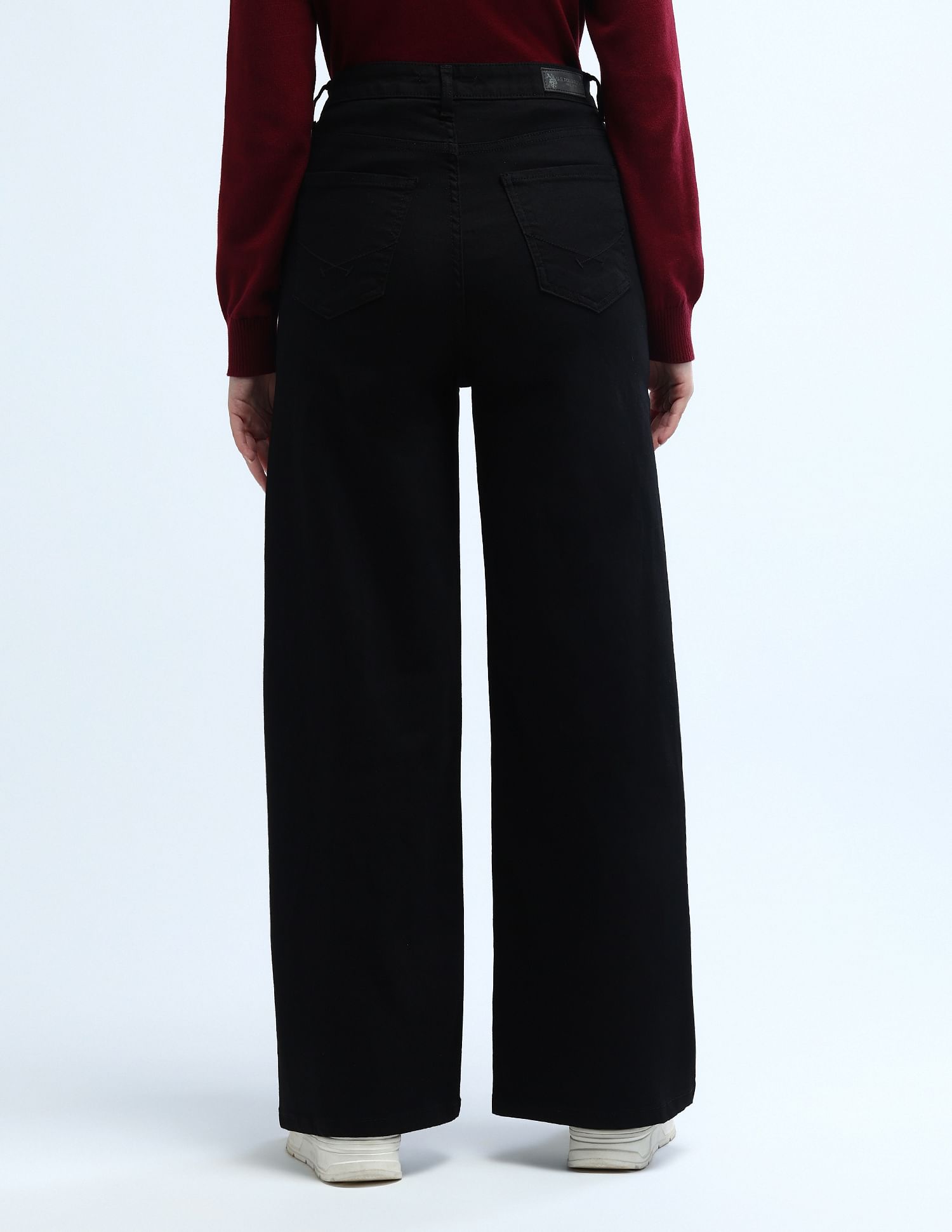 U.S. Polo Assn. Women High Rise Stretchable Baggy Jeans