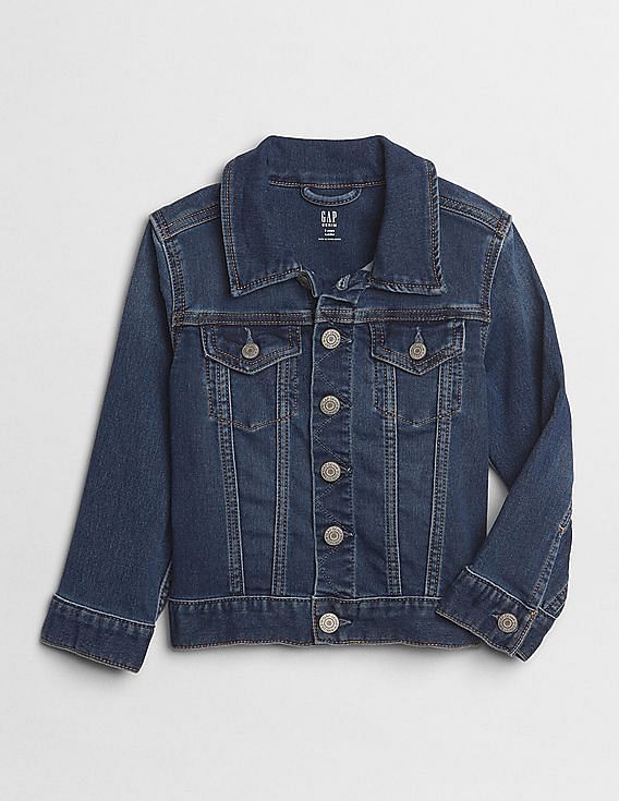 Buy Girls Hand Embroidered Denim Jacket, Size 4T Online in India - Etsy