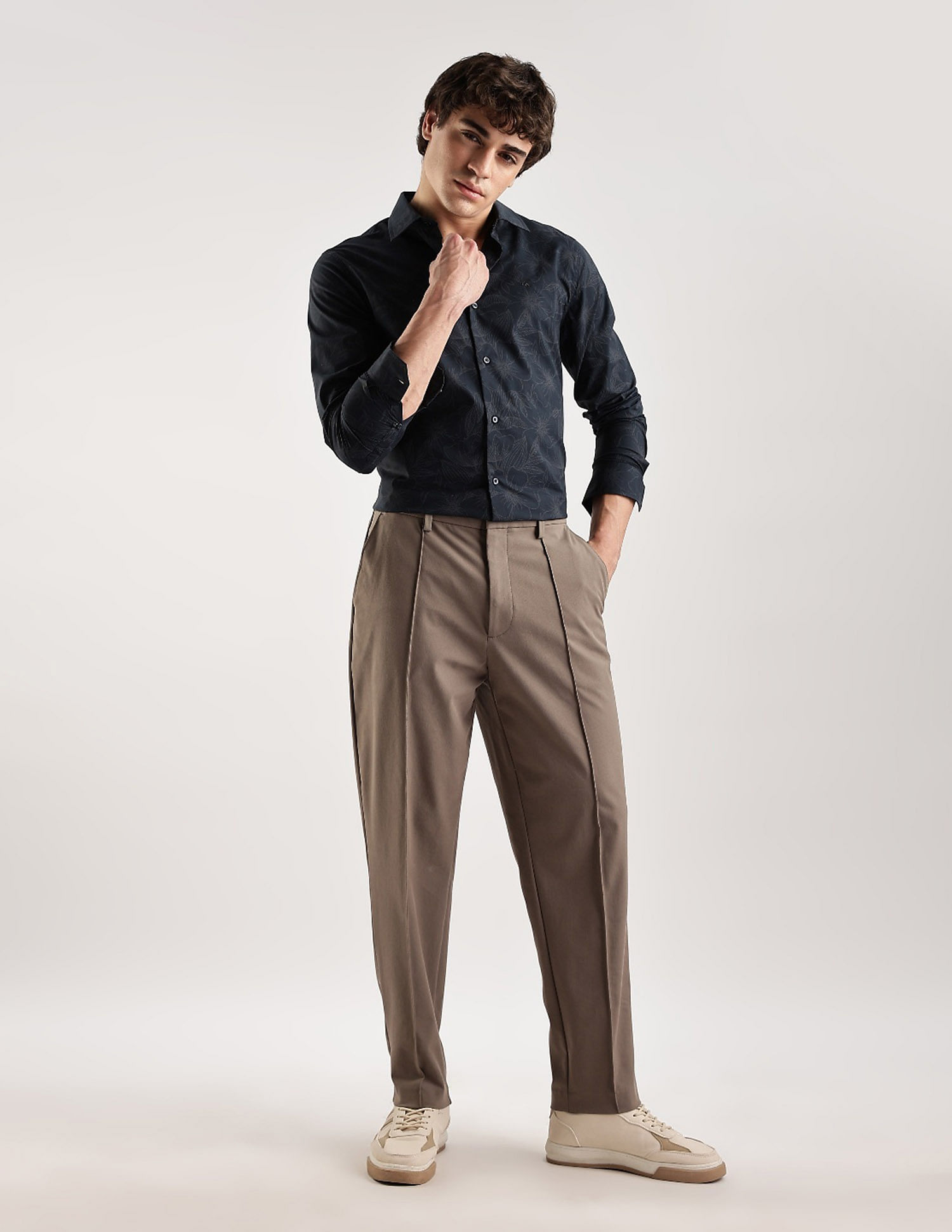 Calvin Klein Jeans Floral Slim Fit Poplin Woven Shirt
