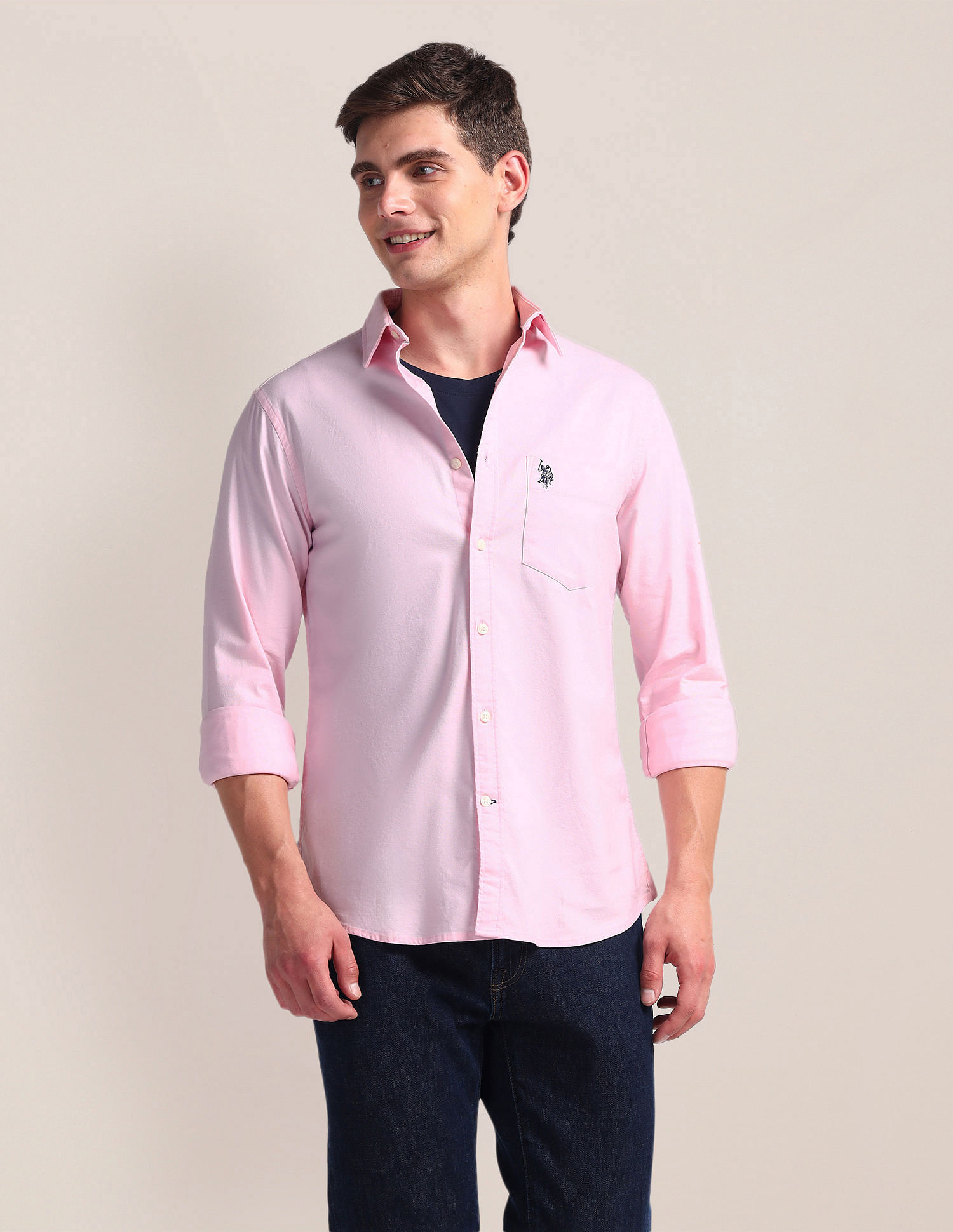 U.S. Polo Assn. Solid Dobby Shirt