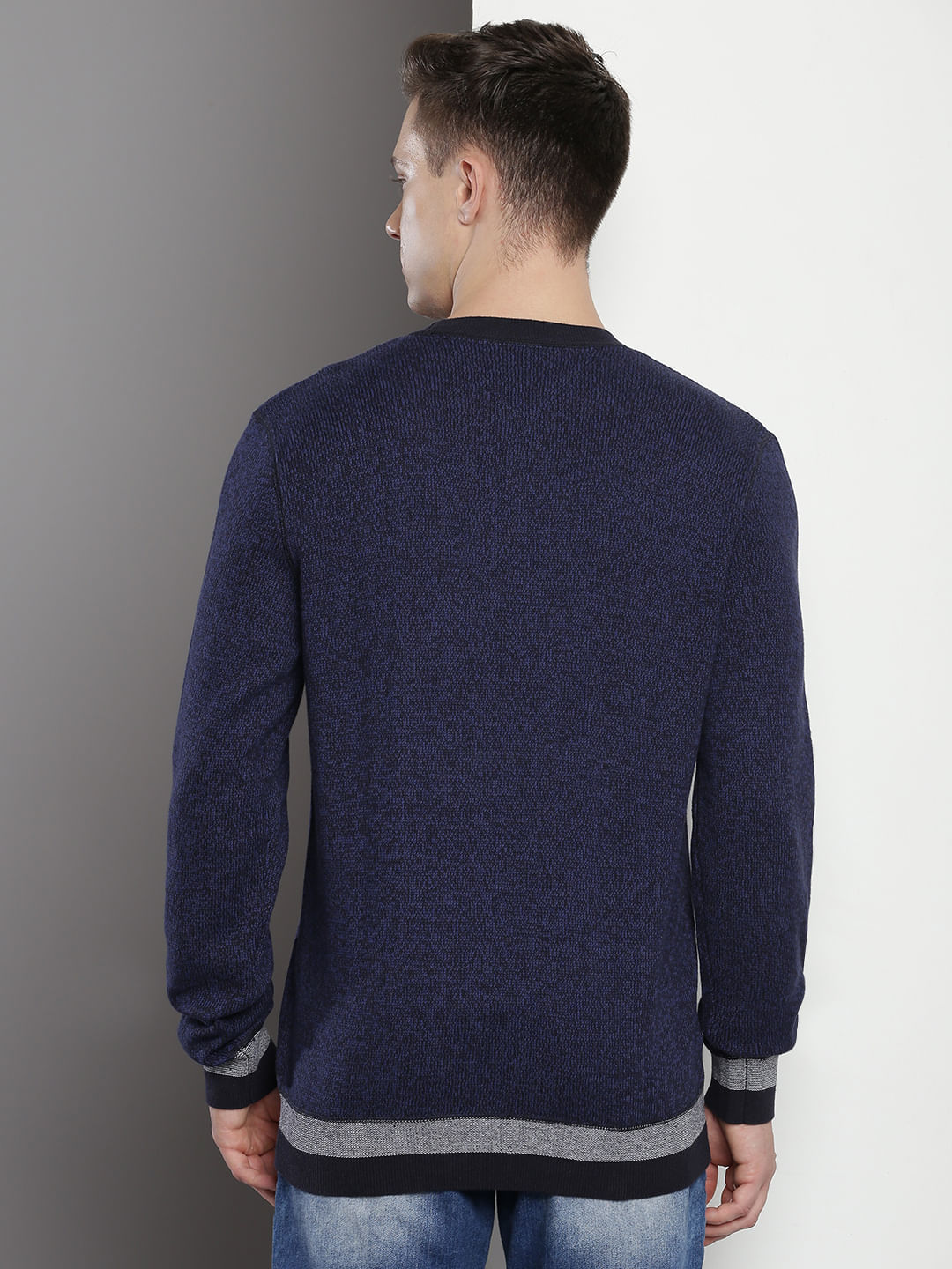 Tommy Hilfiger Striped Hem Cotton Sweater