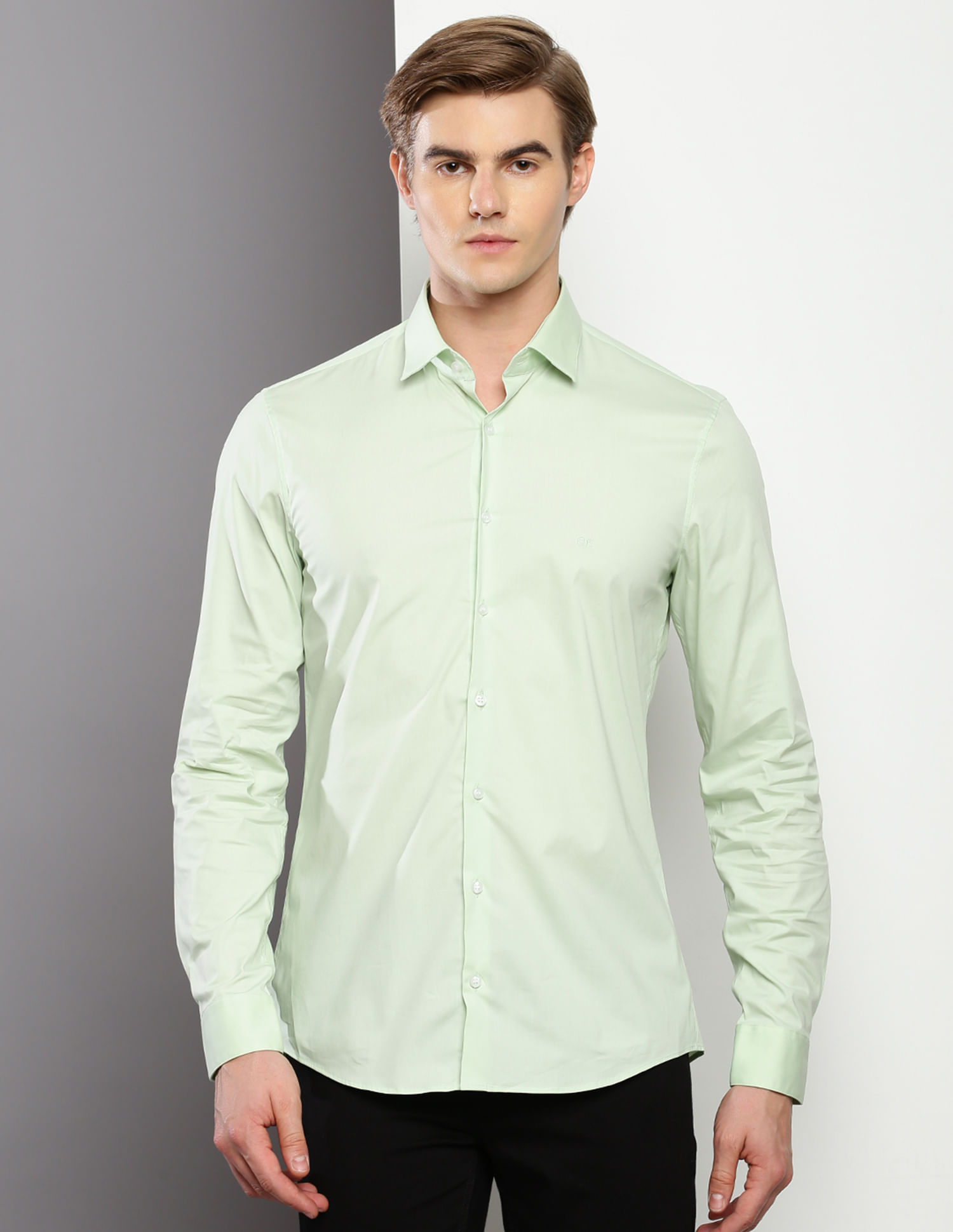 Calvin Klein Poplin Stretch Slim Shirt