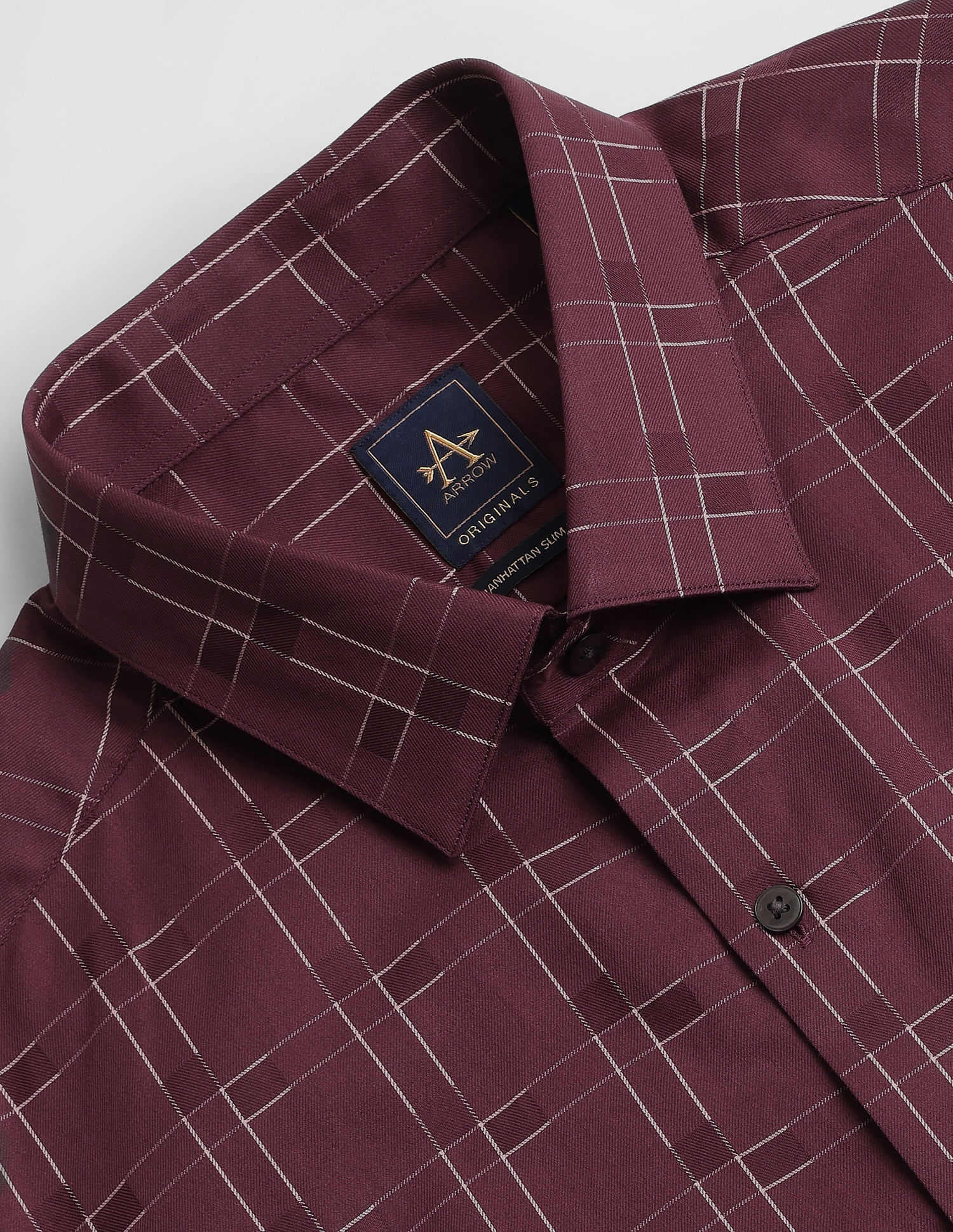 Arrow Pure Cotton Manhattan Slim Fit Shirt