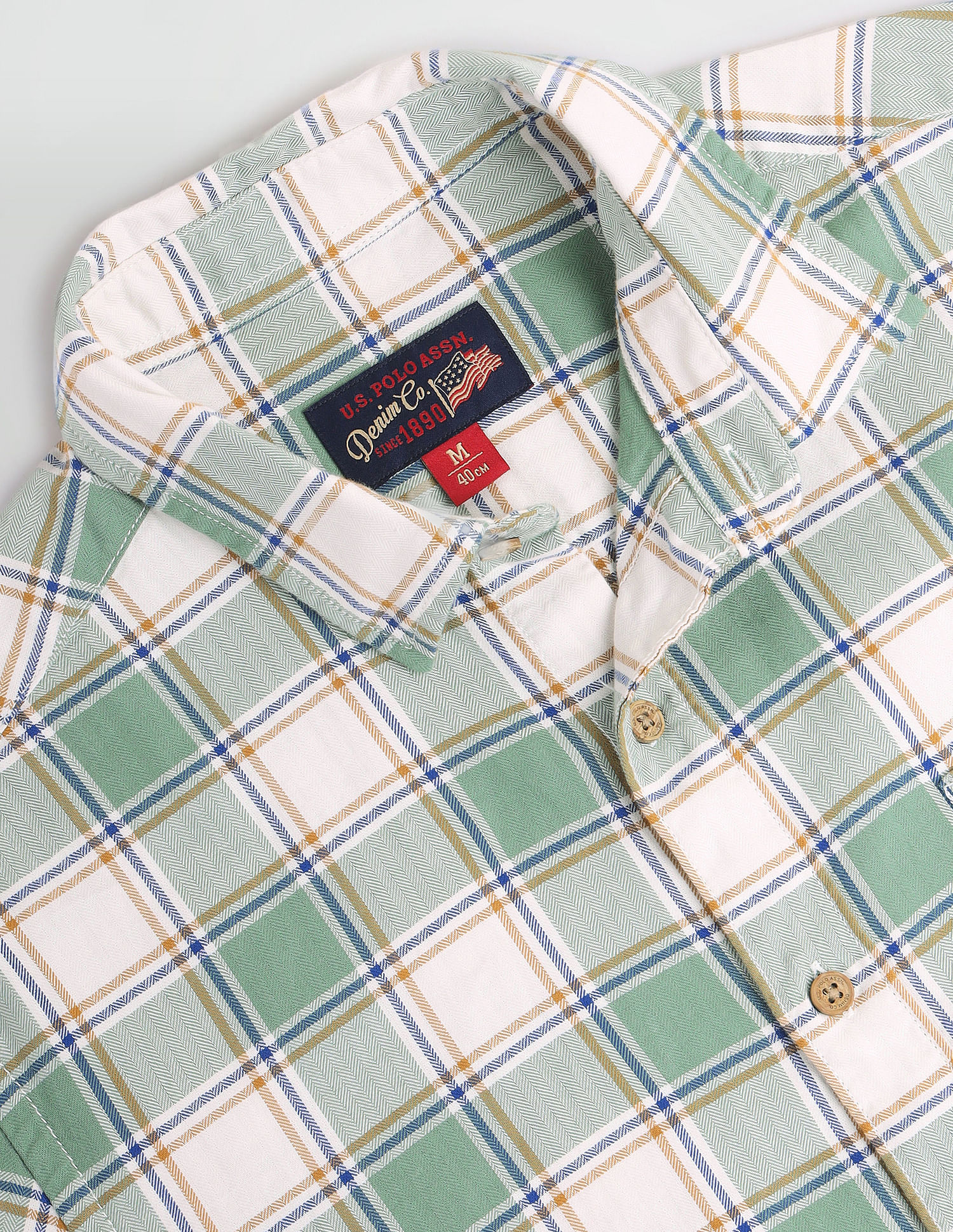 U.S. Polo Assn. Denim Co. Tartan Herringbone Slim Shirt