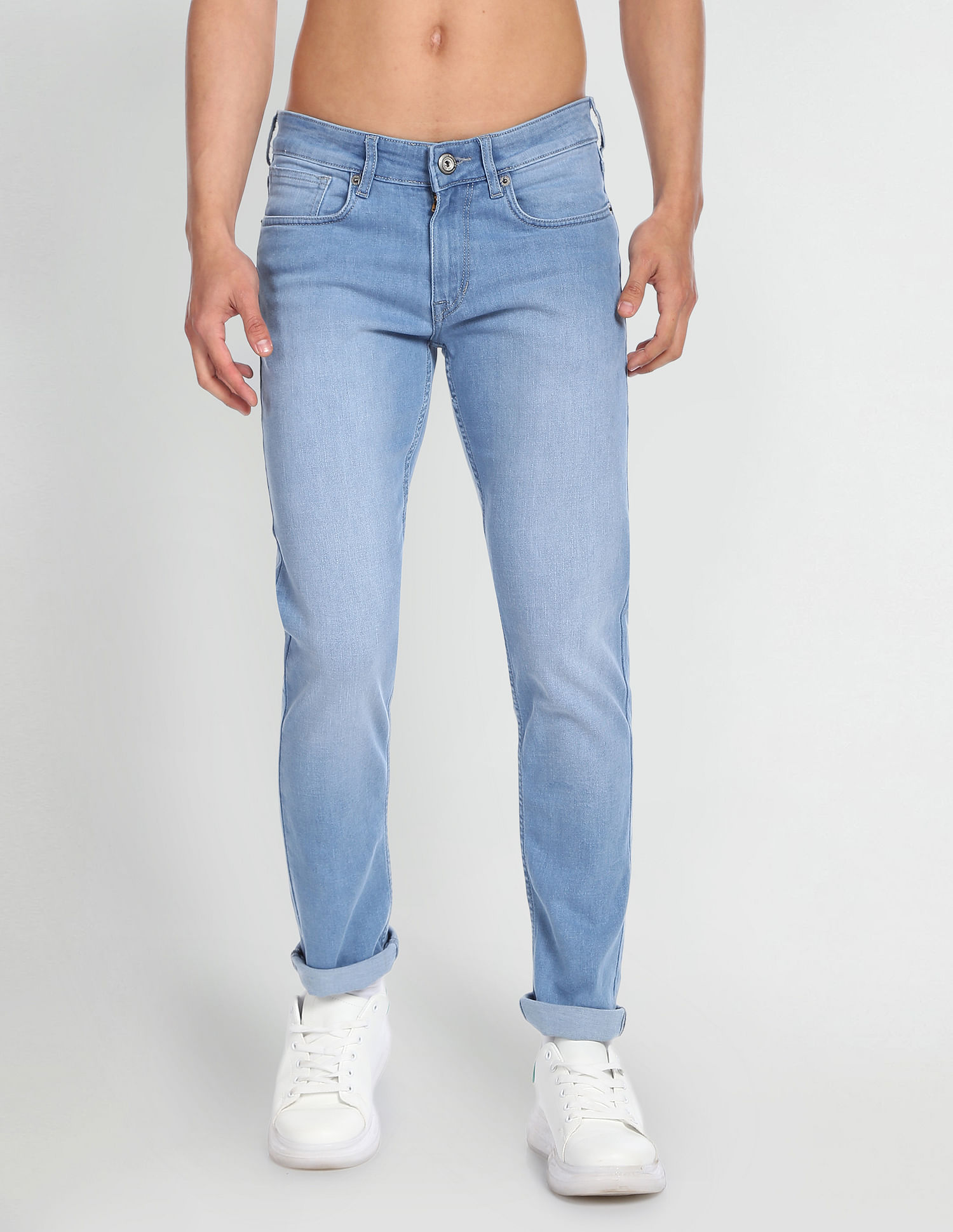 Flying Machine Jackson Skinny Fit Mid Rise Jeans