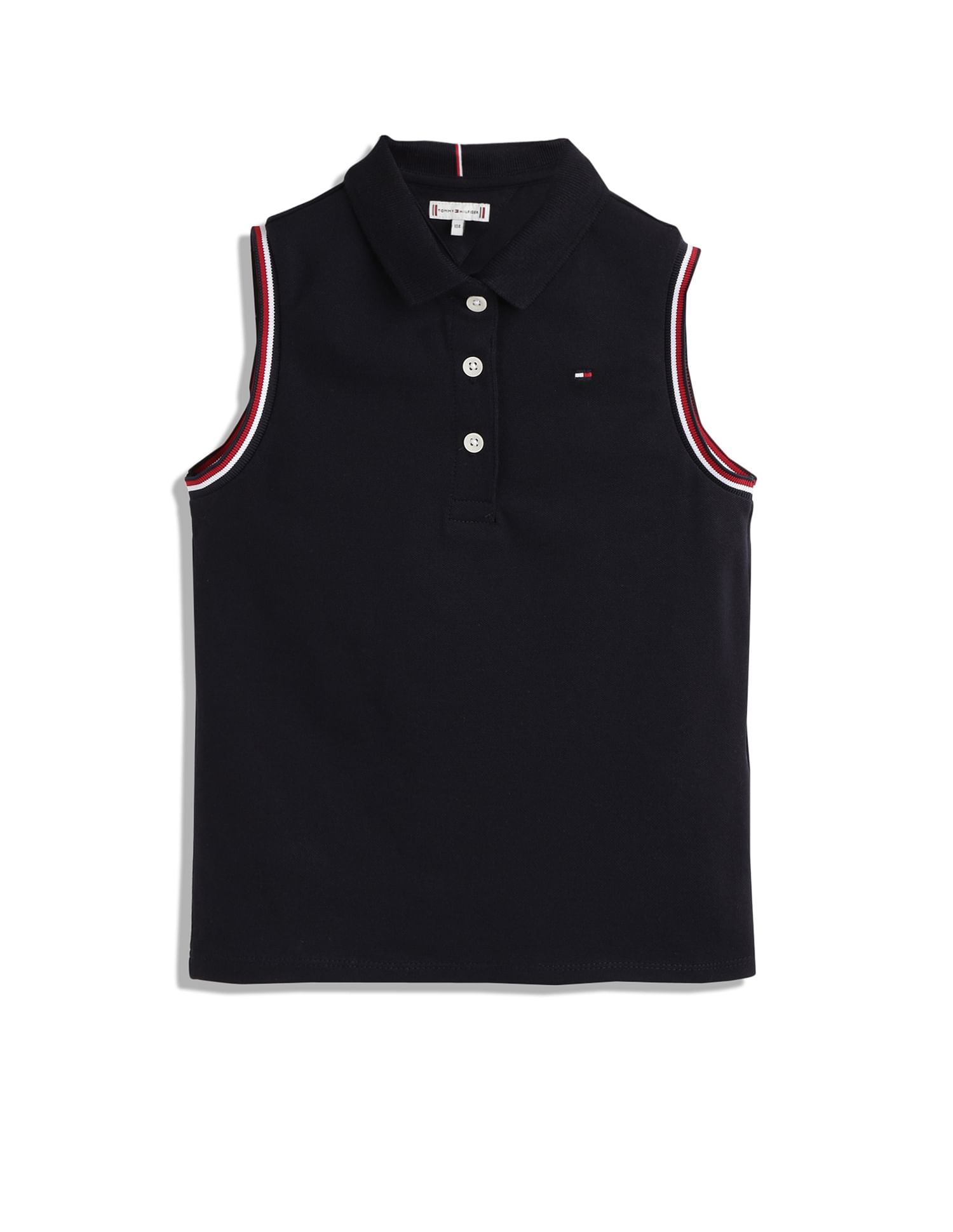 Tommy Hilfiger Kids Girls Transitional Cotton Polo Shirt