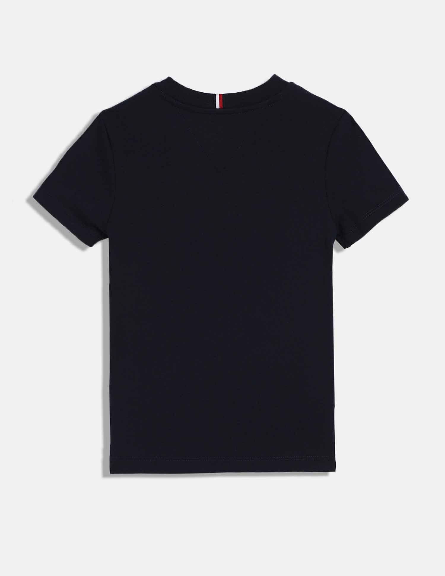 Tommy Hilfiger Kids Boys Logo Regular-Fit Cotton T-Shirt