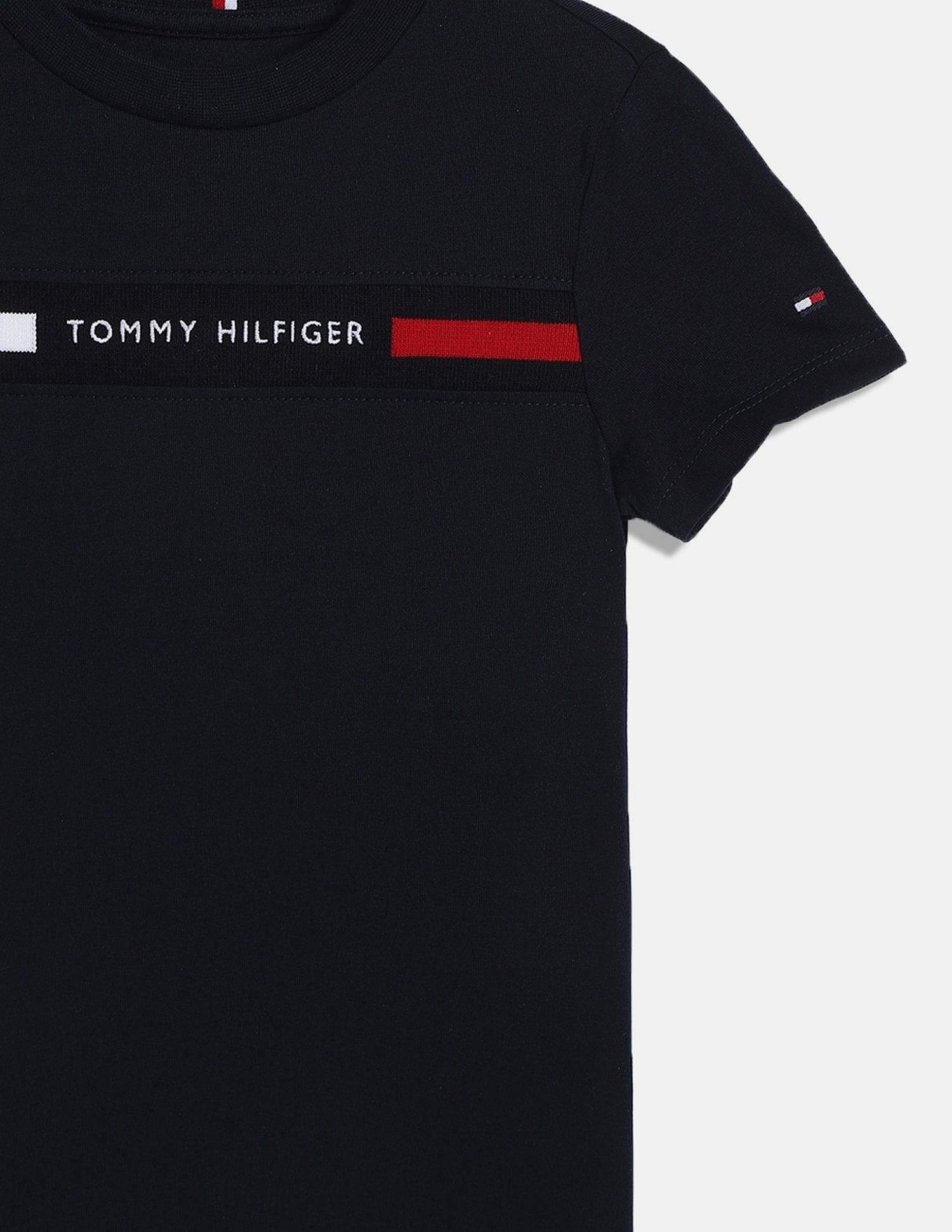Tommy Hilfiger Kids Boys Logo Regular-Fit Cotton T-Shirt