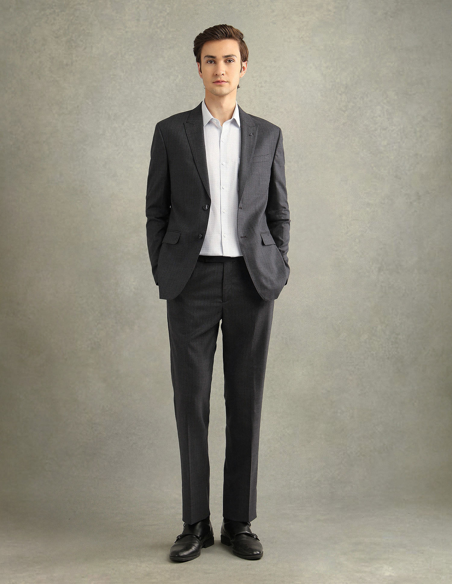 Arrow Vertical Striped Tailored Fit Suit