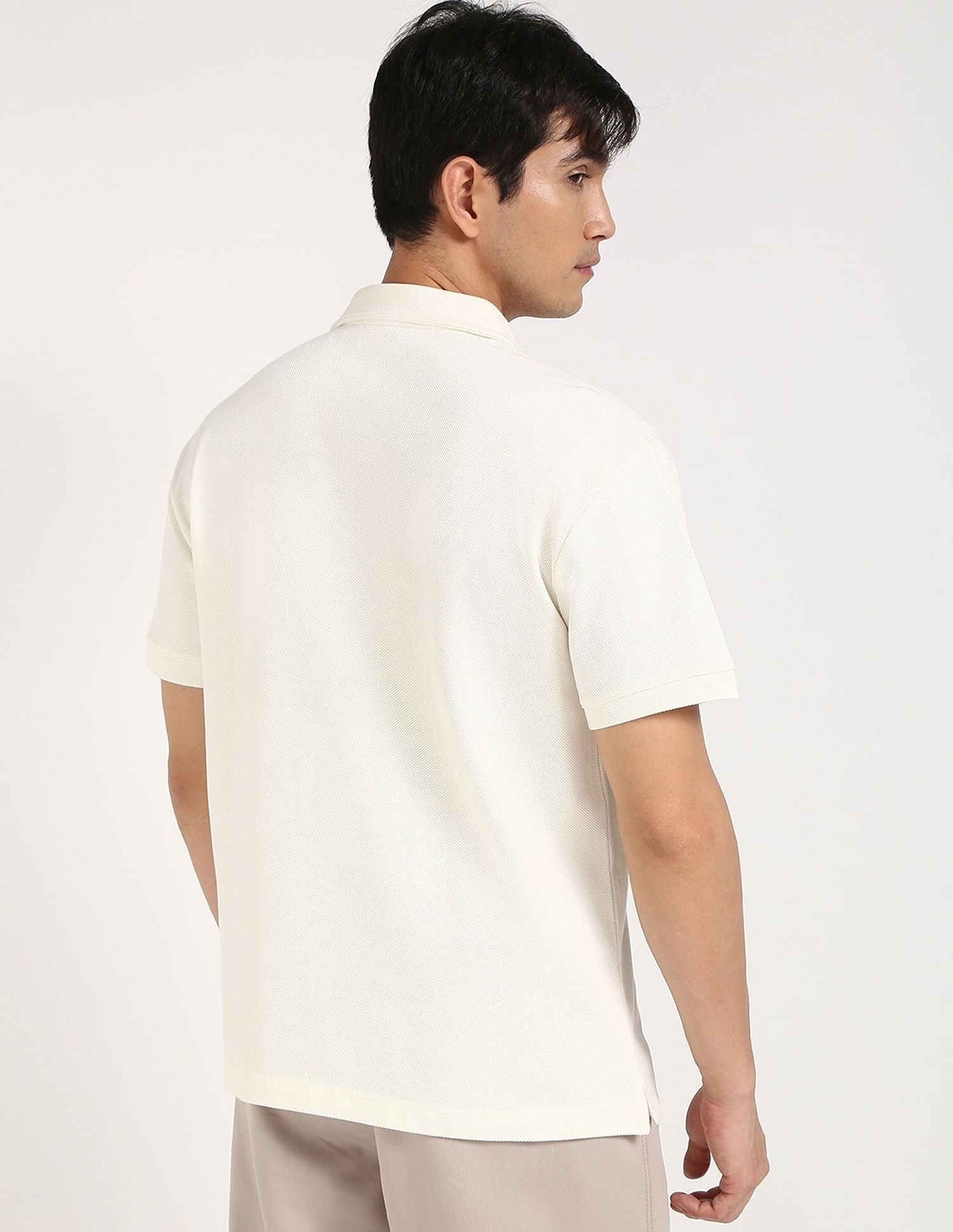 Calvin Klein Jeans Mens Relaxed Fit Solid Polo Shirt