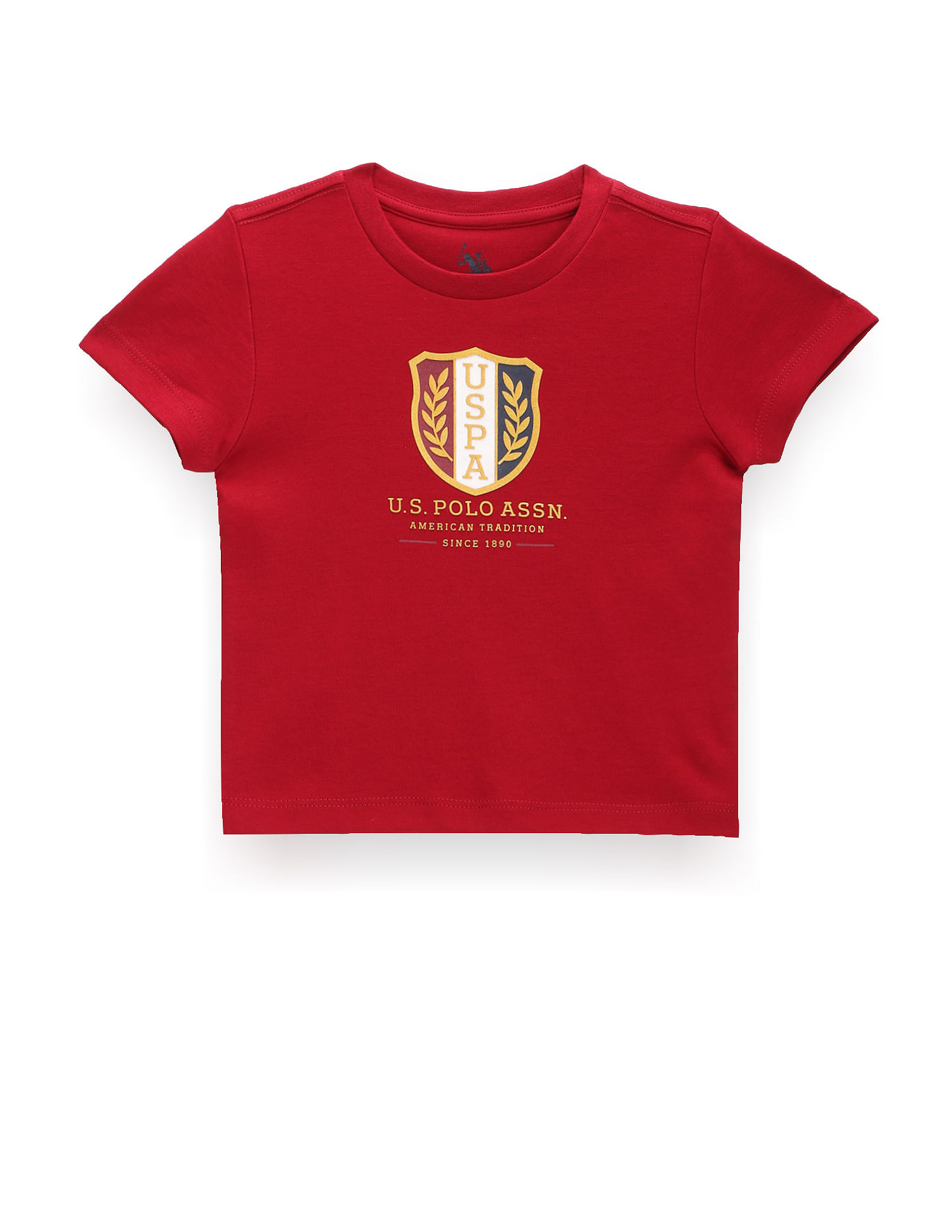 U.S. Polo Assn. Kids Boys Brand Print Cotton T-Shirt