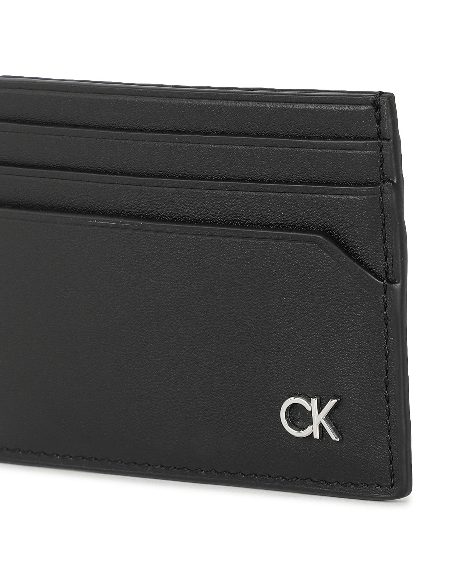 Calvin Klein Metal Card Holder Wallet and Belt