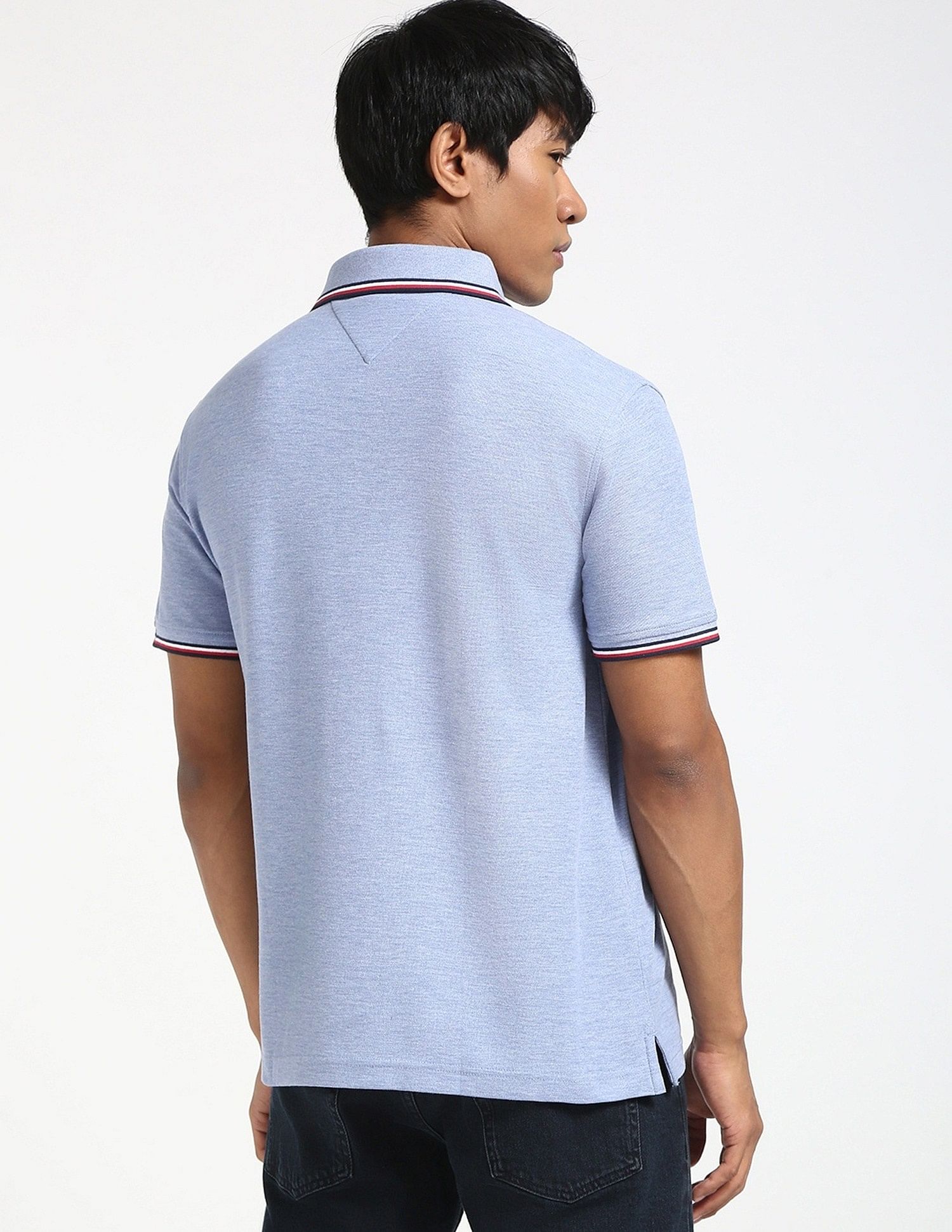 Tommy Hilfiger Solid Regular-Fit Cotton Polo Shirt