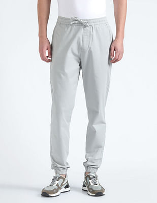 Flying Machine Drawstring Waist Slim Joggers