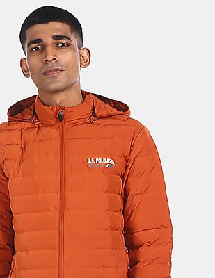 orange polo jacket