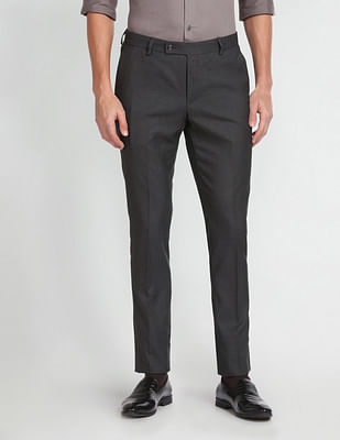 Arrow Tailored Regular Fit Dobby Formal Trousers