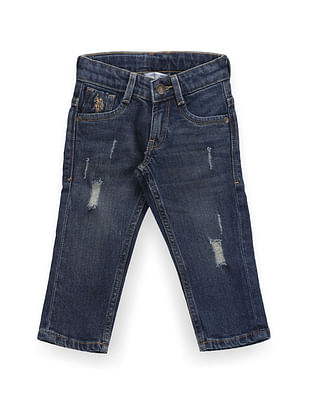 U S Polo Assn Kids Boys Lightly Distressed Jeans