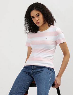 Tommy Hilfiger Rugby Stripe Crew Neck T-Shirt