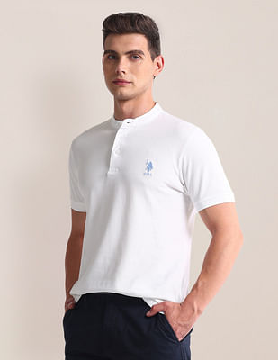 U S Polo Assn Slim Henley Neck T-Shirt