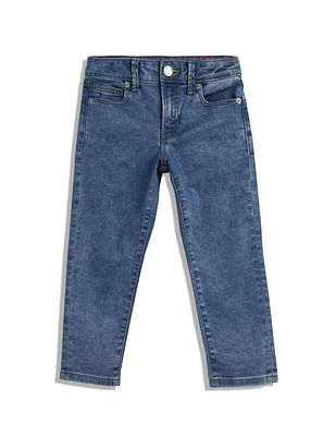 Tommy Hilfiger Kids Boys Mid Rise Modern Jeans