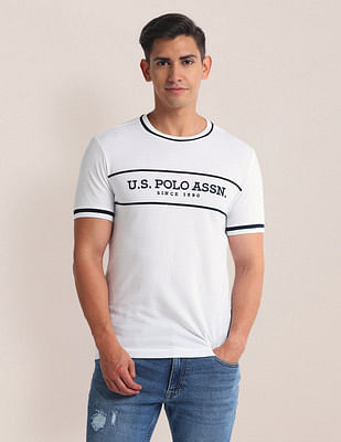 U S Polo Assn Brand Embroidered Cotton T-Shirt